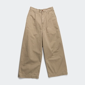 Relaxed Comfort Look Chino High Waisted NIME Pants - Beige