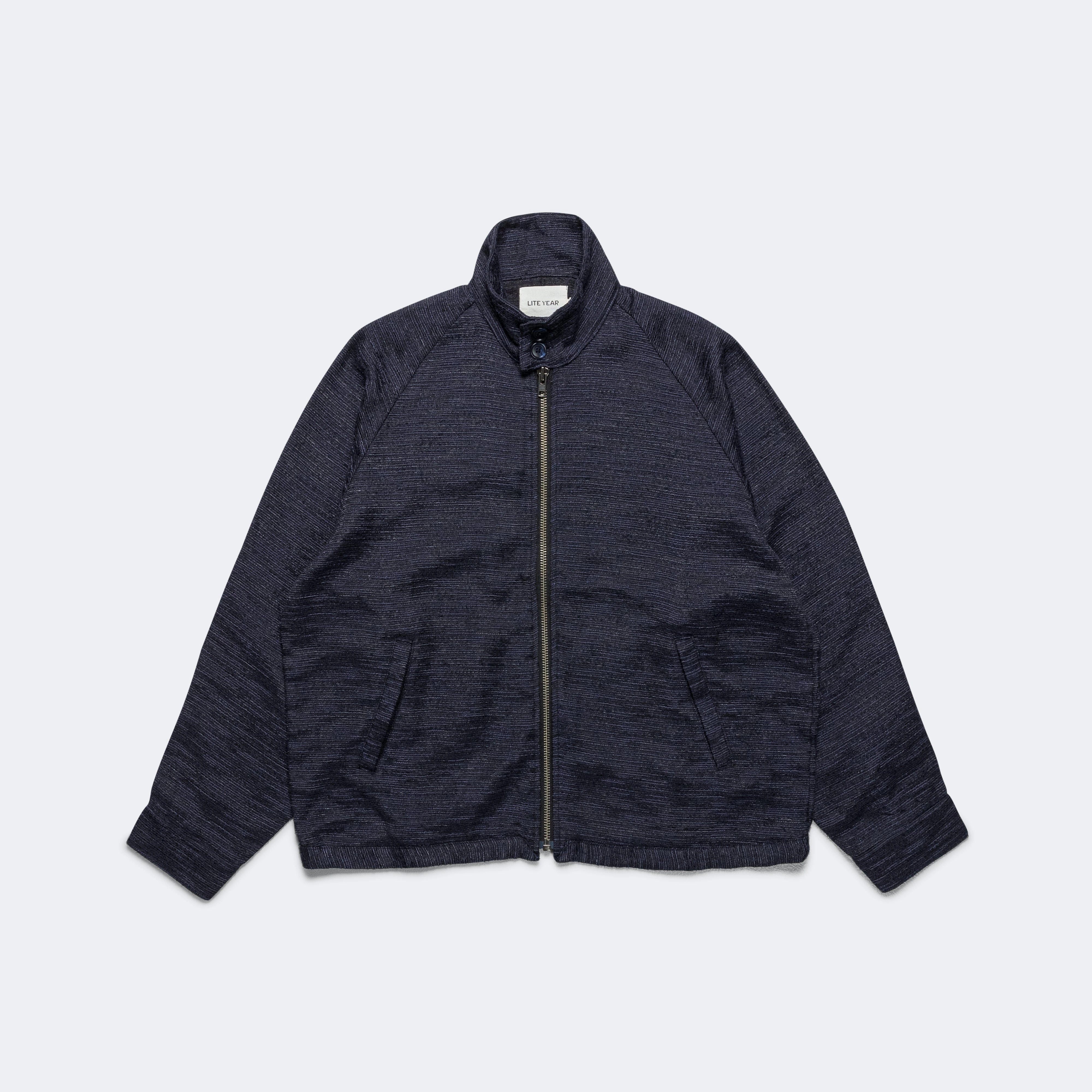 Harrington Jacket - Navy Tweed On The Go Layer Go To Layer