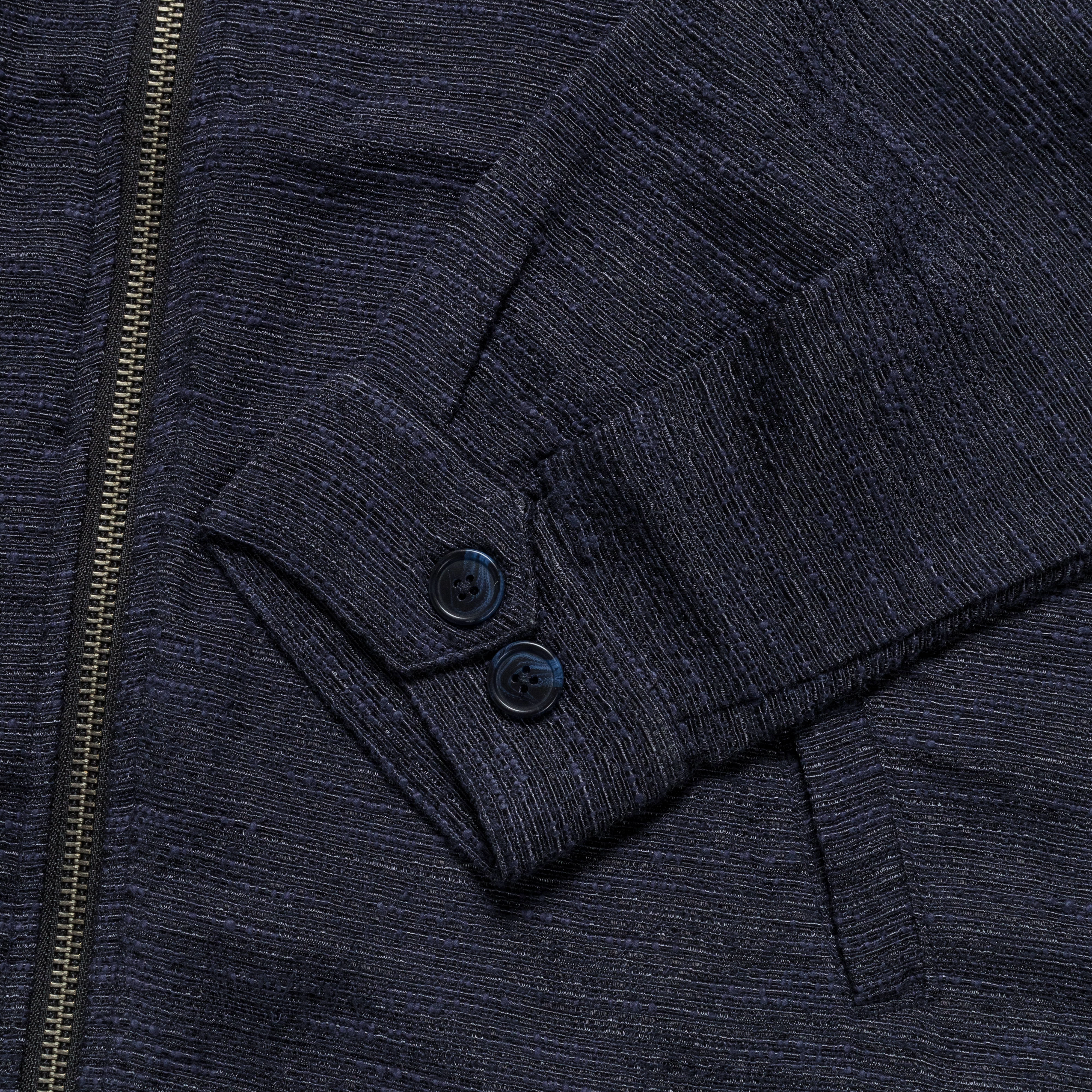 AirflowVents Abrasion Resistant Surface Harrington Jacket - Navy Tweed