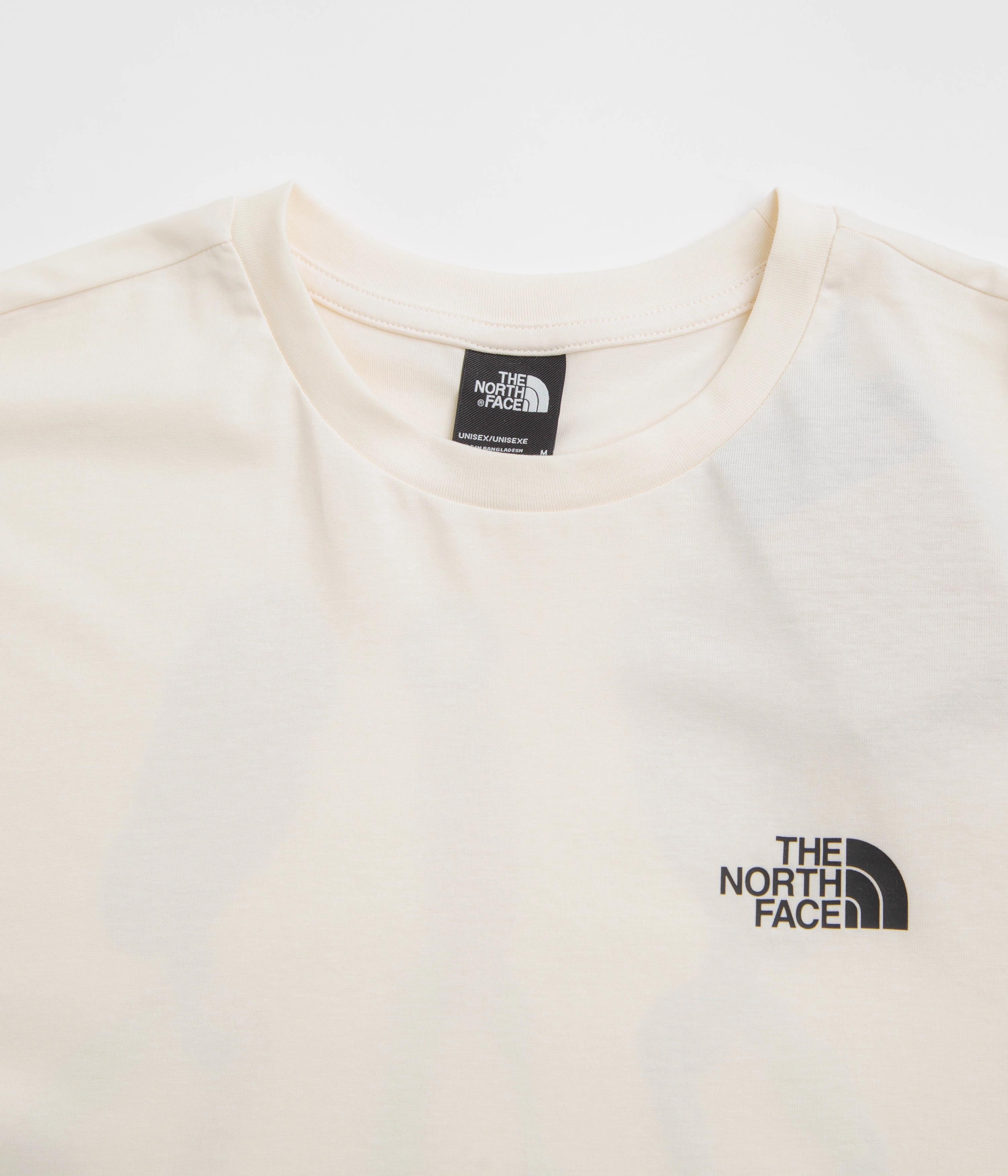 The North Face Explore Gear Relaxed T-Shirt - White Dune Casual Comfort Look Brushed Interior Lining