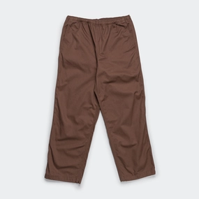 Basic Twill Easy Trousers - Brown Practical Comfort