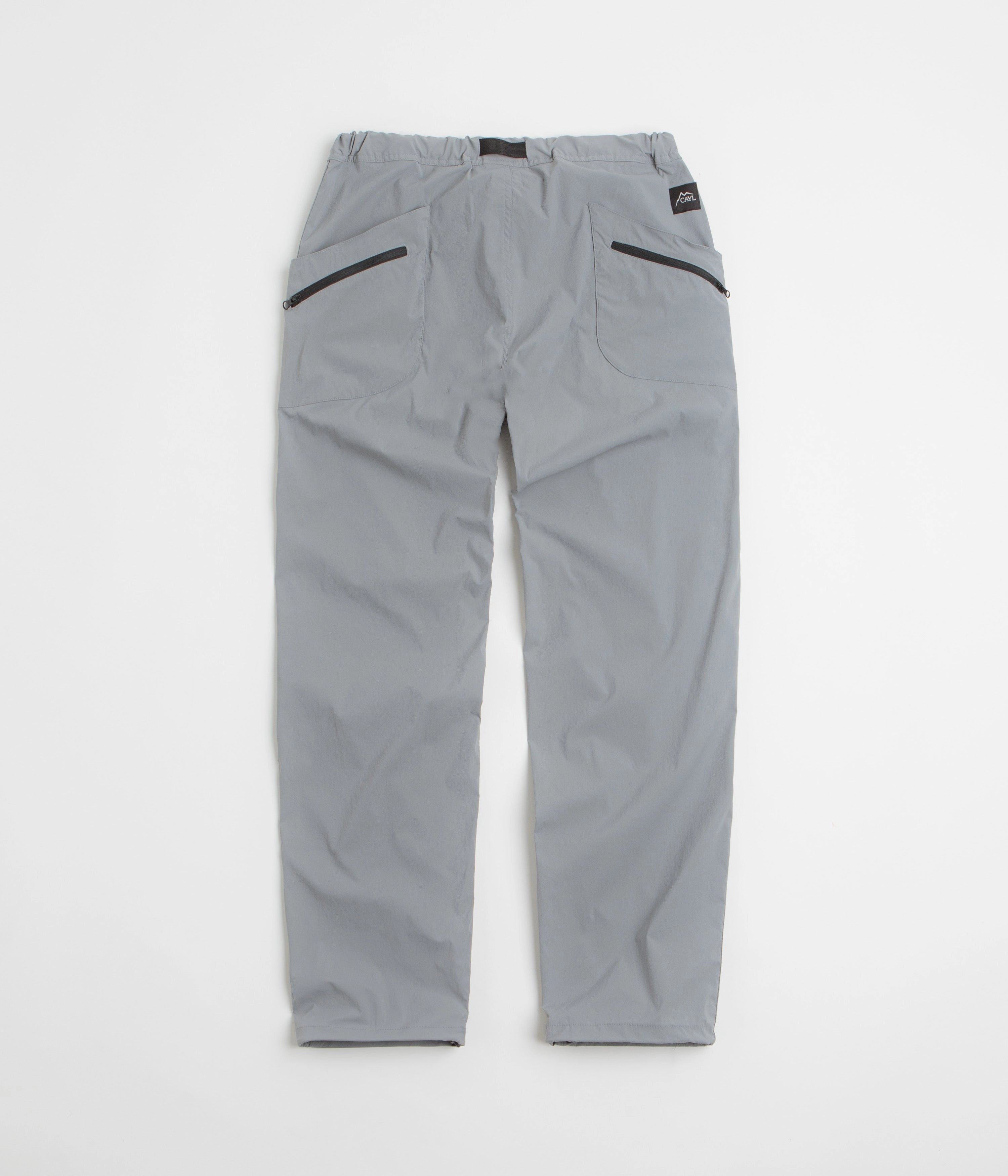 Sport Performance Quick Access Zippers Cayl 8 Pocket Hiking Pants - Light Grey