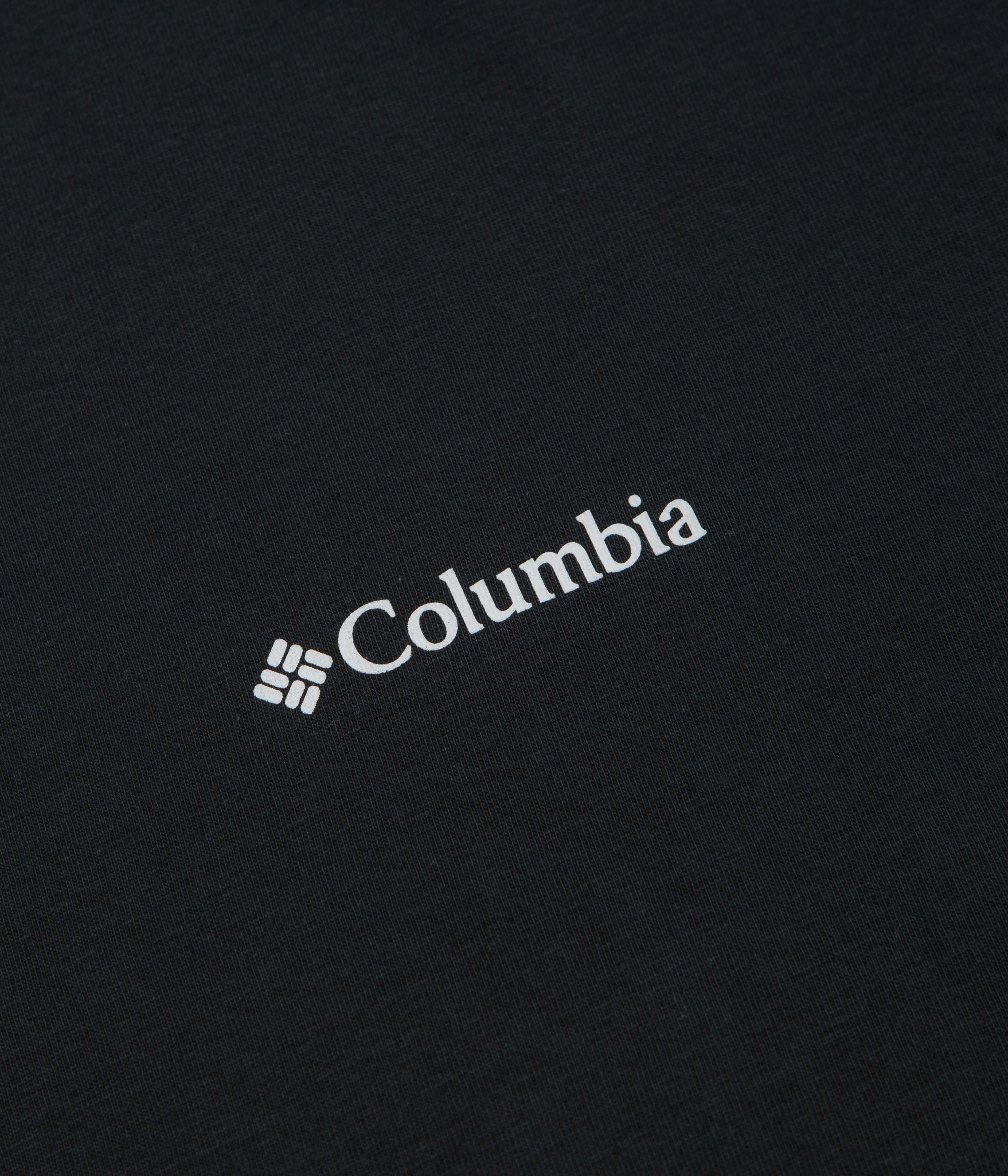 Columbia Black Butte Graphic T-Shirt - Black / Linear View Fit for Any Season Running Speed