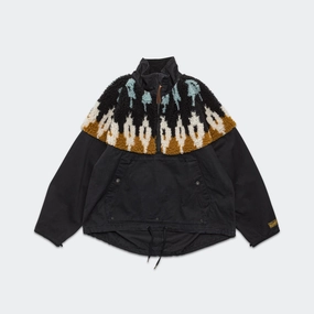 Chino ?? BOA Fleece NORDIC Anorak - Black Seasonal Fashion