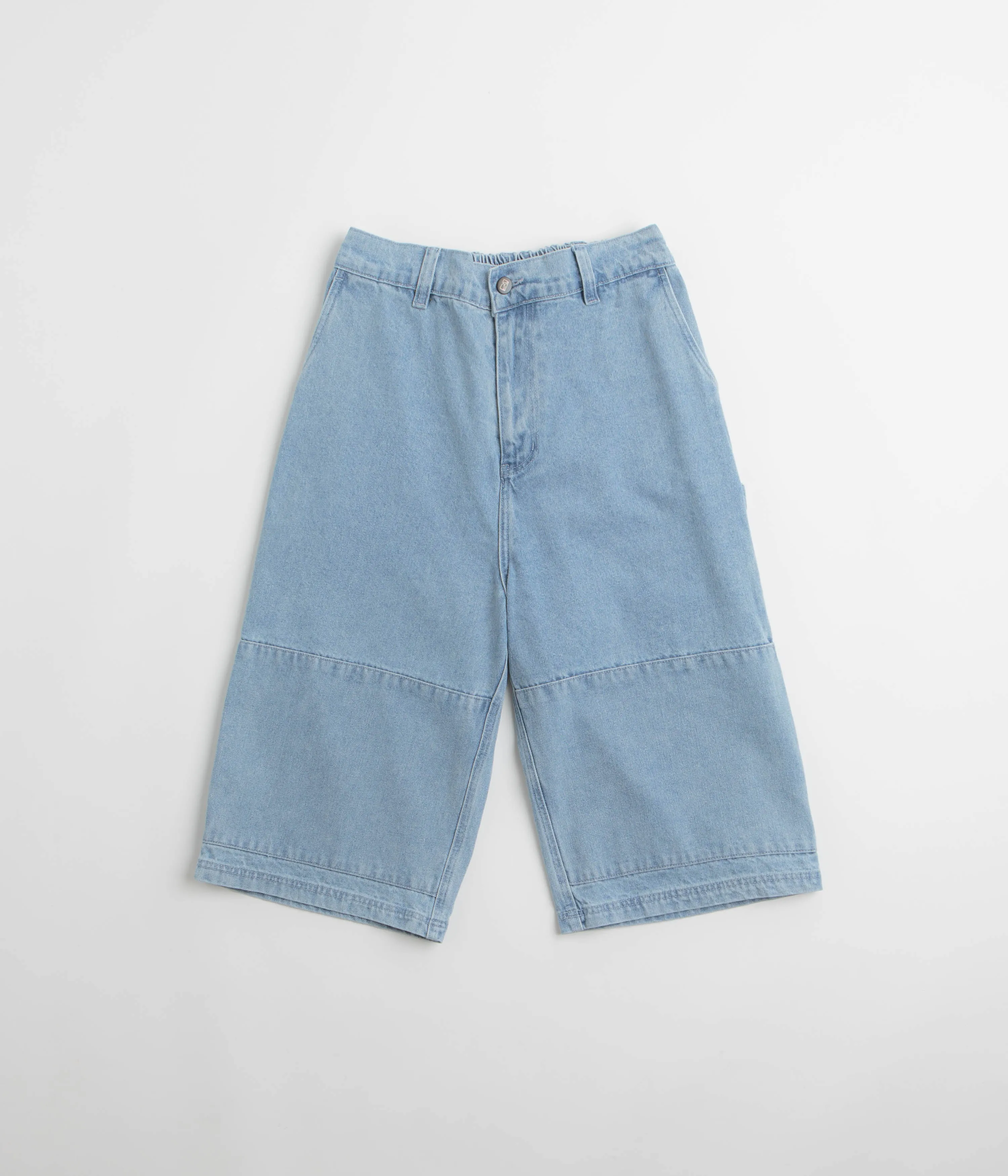 Reflective Safety Detailing Quick Drying Fabric Poetic Collective Sculptor Shorts - Light Denim