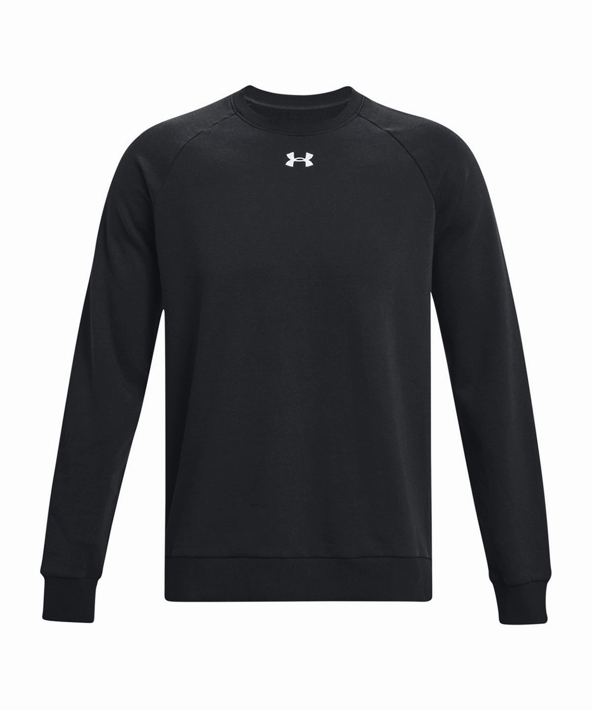 Athleisure Look stain resistant coating UA Rival Fleece Crew | BLACK/WHITE