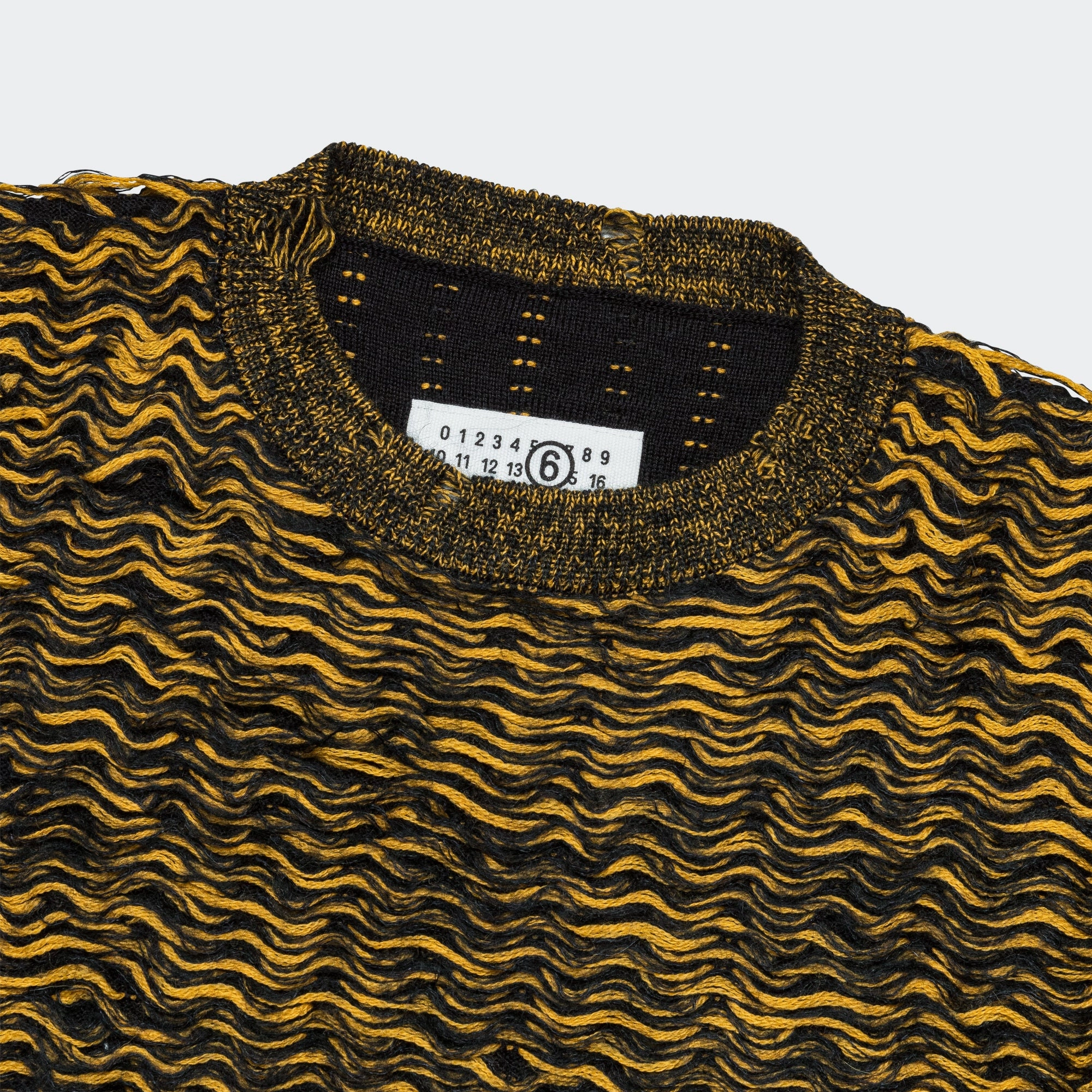 Modern Outfit Hairy Wave Crewneck - Black/Yellow
