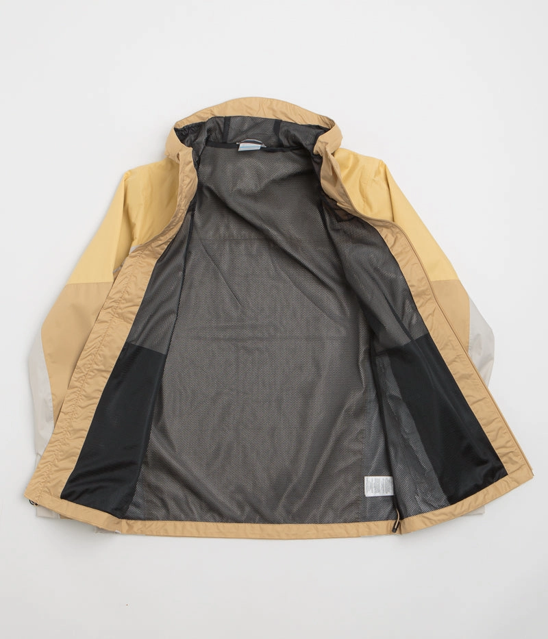 Rollaway Collar Feature Trendy Jacket Design Columbia Inner Limits III Jacket - Canoe / Sand Dune / Dark Stone