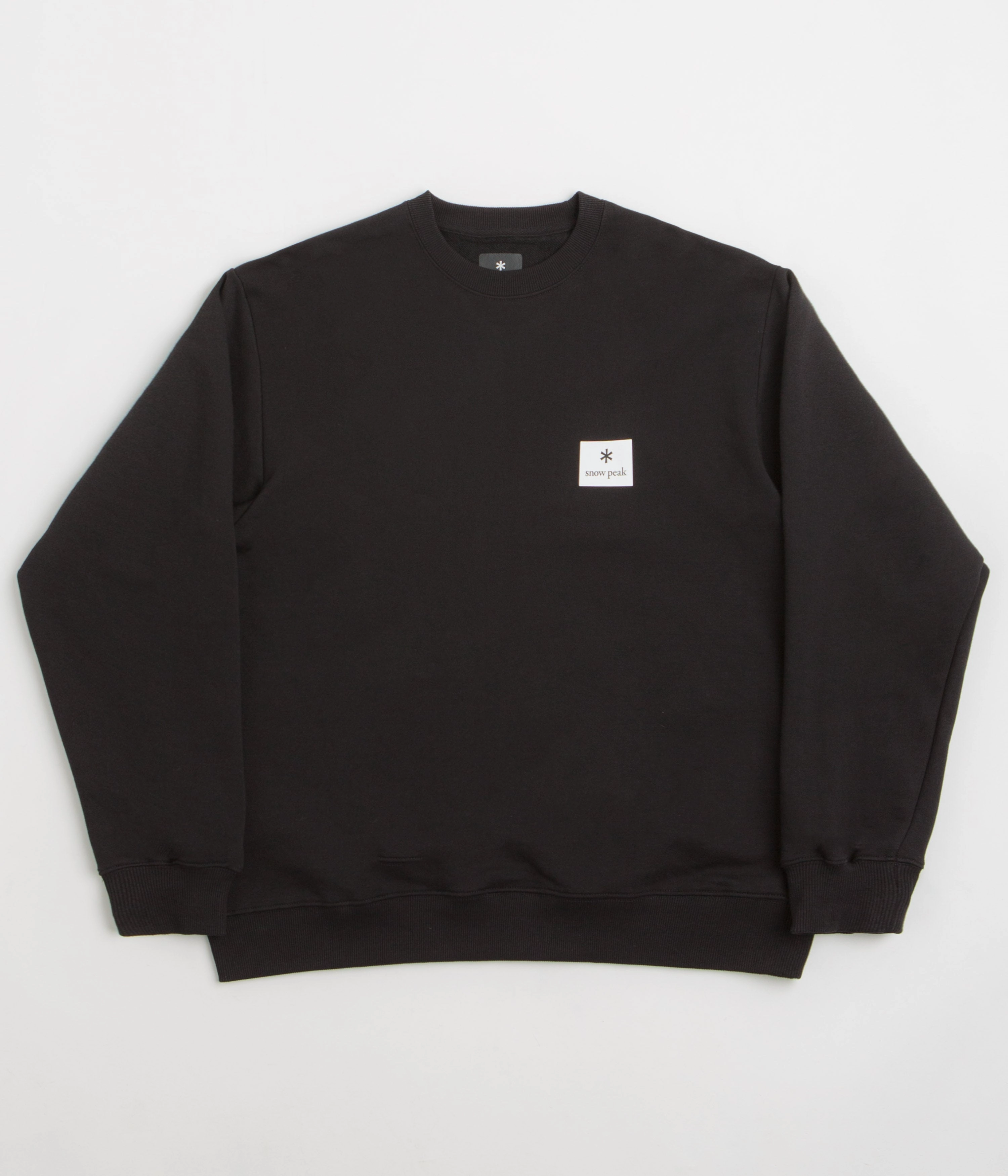 Warm Clothing Snow Peak NSD Square Logo Sweatshirt - Black