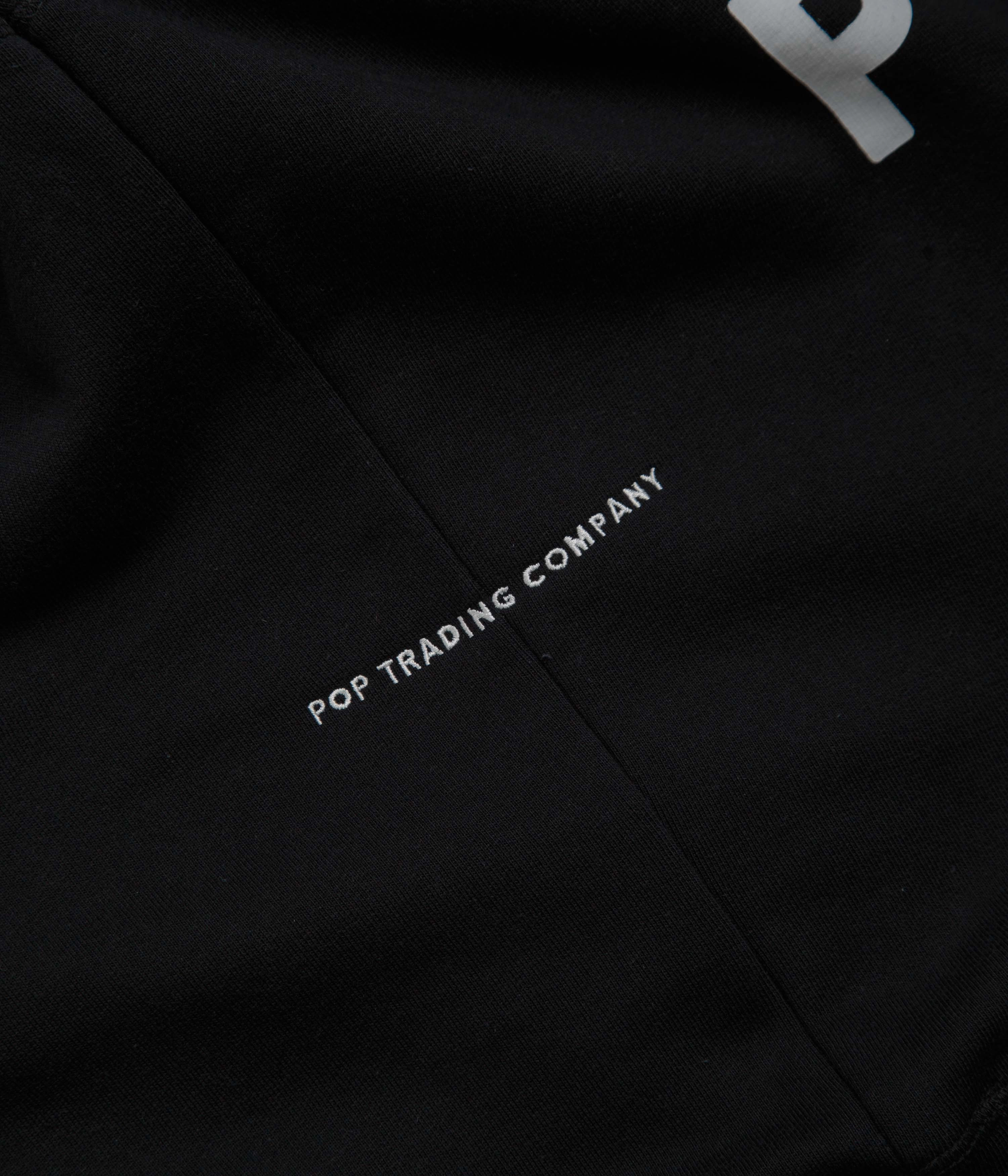 Cozy clothing Pop Trading Company Logo Crewneck Sweatshirt - Black / White
