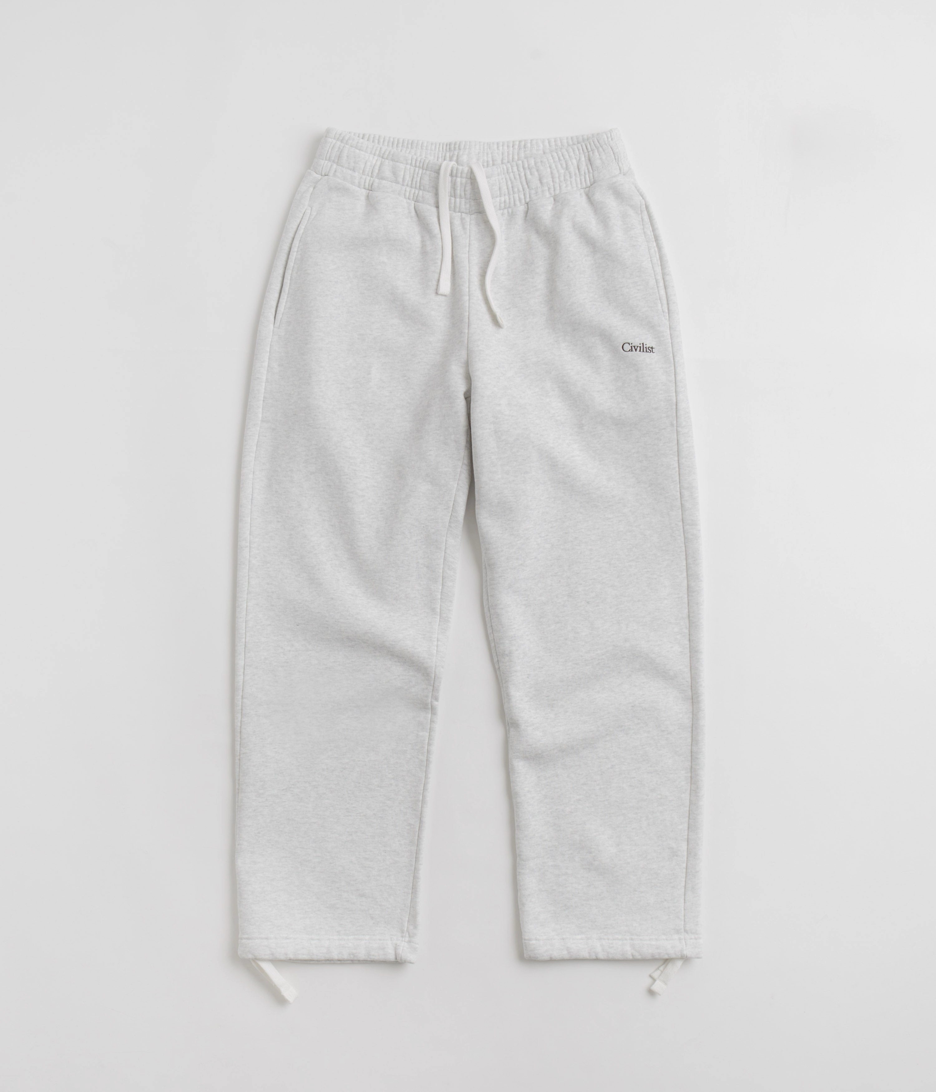 Civilist Leisure Sweatpants - Light Heather Grey Reflective Trim Options Easy Care