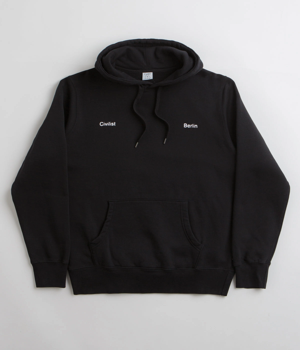 Outdoor Scene Civilist Skull Hoodie - Black