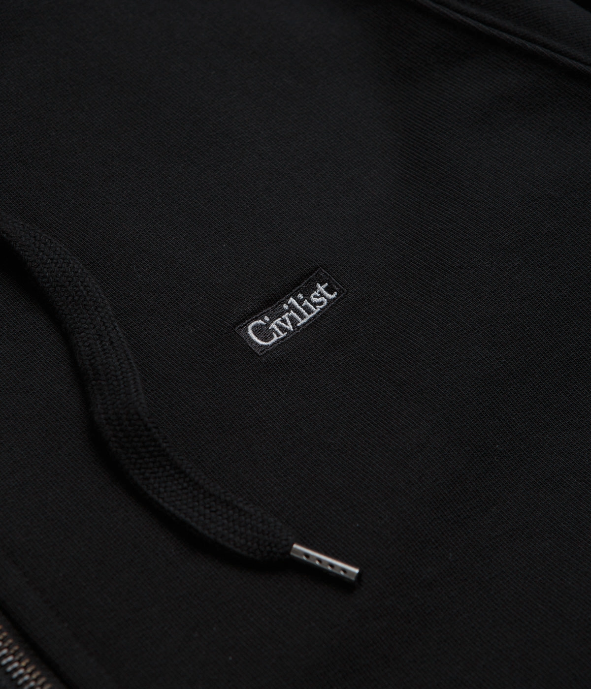Civilist Studded Heavy Zip Hoodie - Black Comfortable clothing