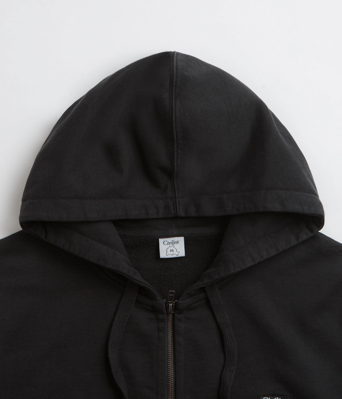 Civilist Studded Heavy Zip Hoodie - Black Collectible
