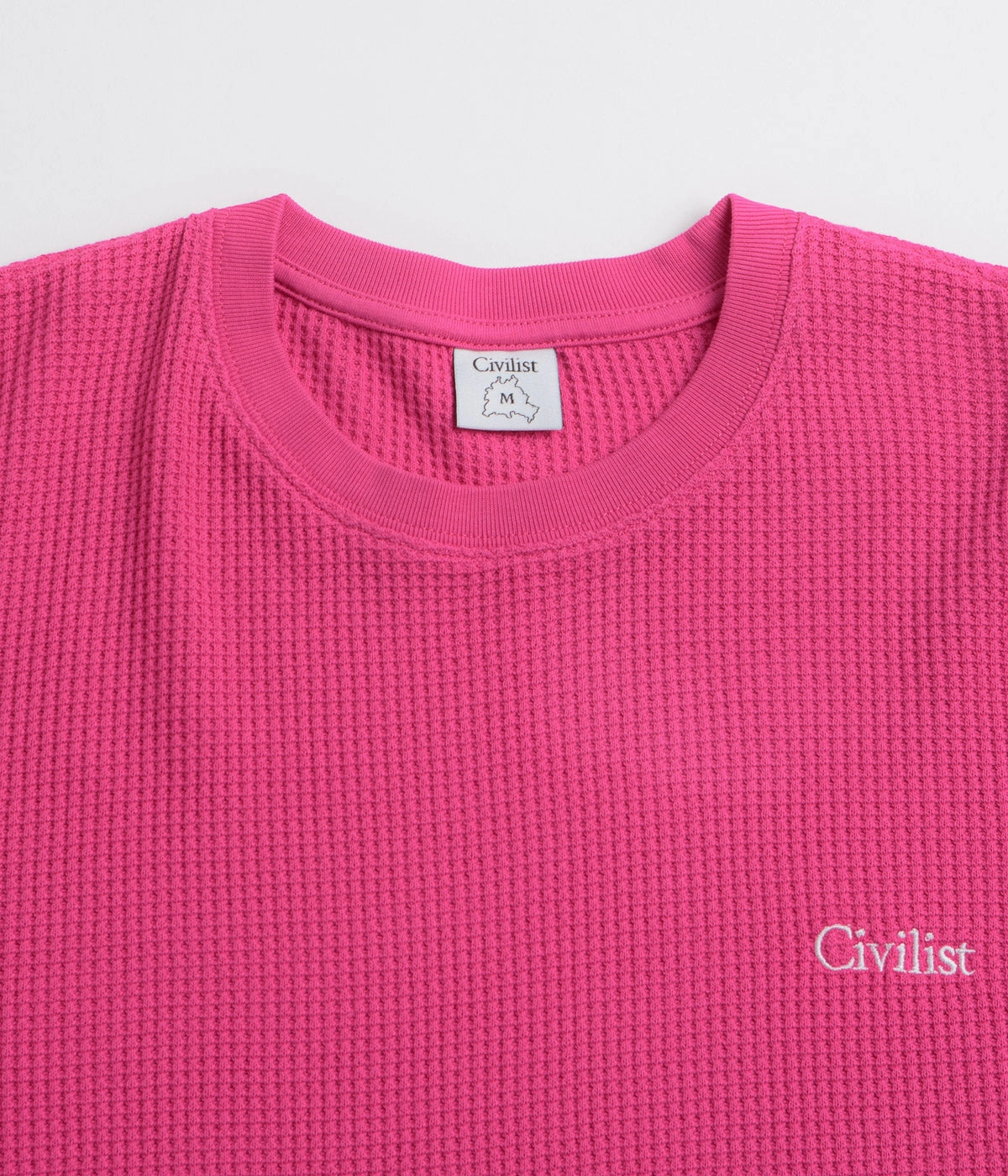 Cool Style Civilist Thermal Long Sleeve T-Shirt - Fuchsia