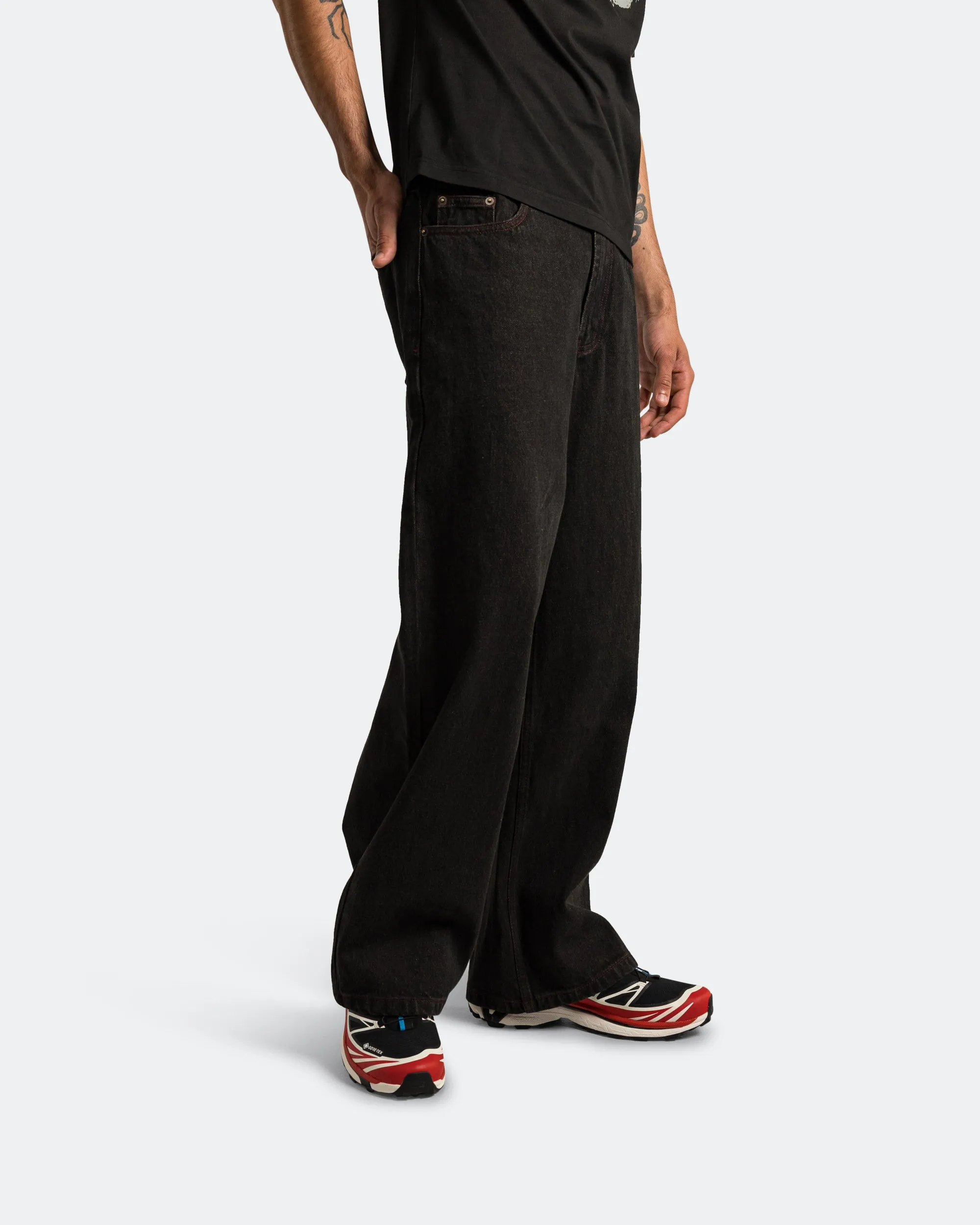 Loose Jeans - Mud Wash Easy Outfit