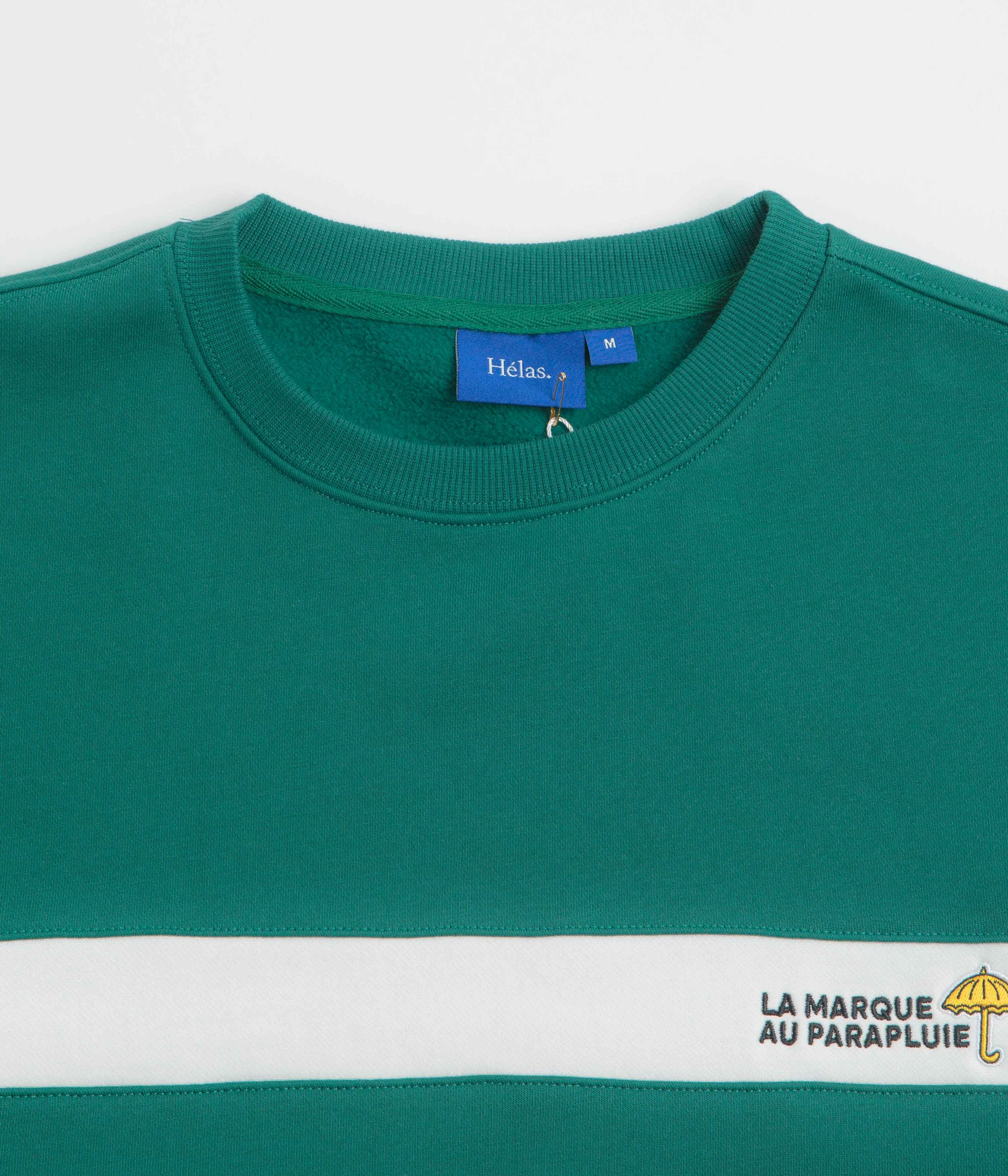 Helas Facile Crewneck Sweatshirt - Teal Green Cozy And Warm product swimming suitability