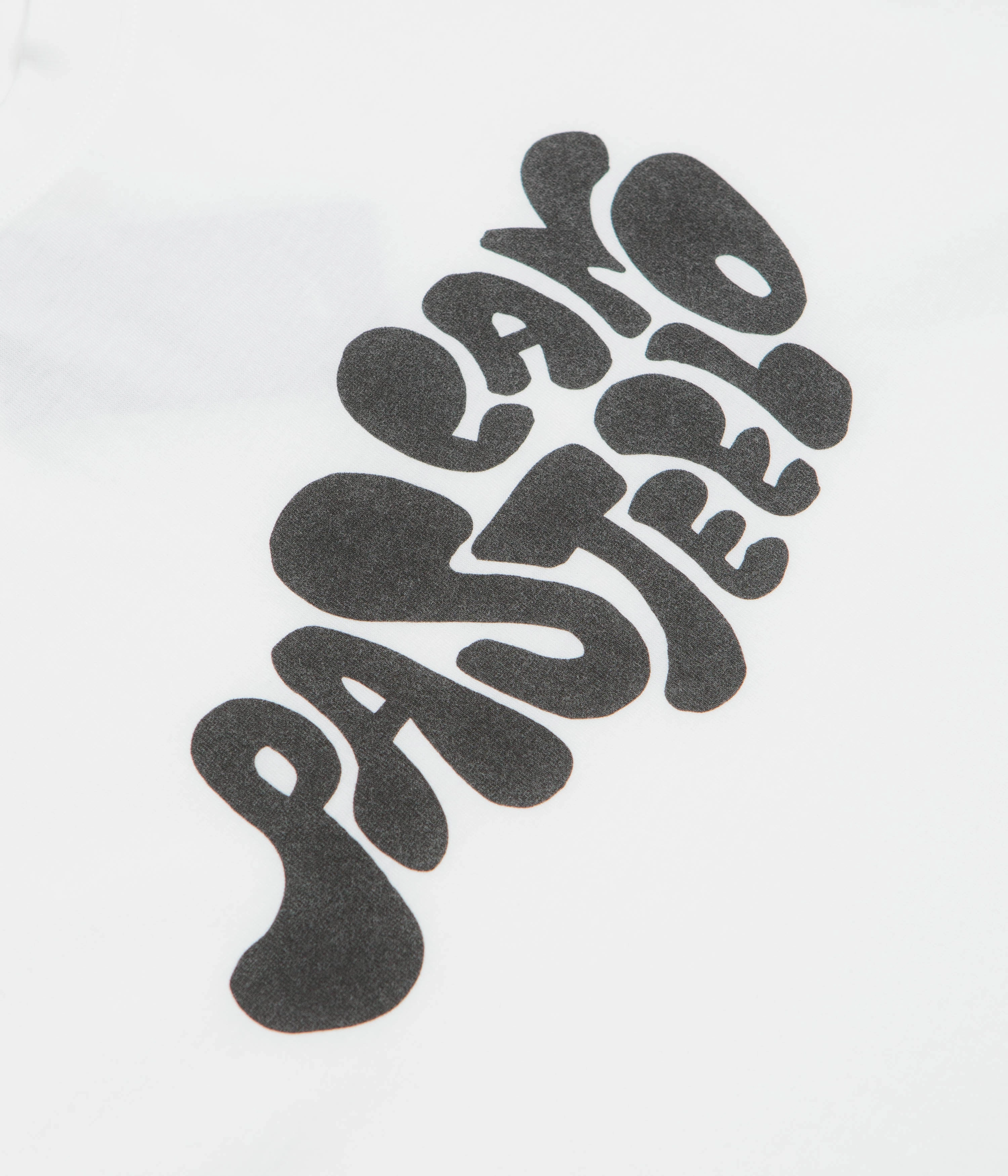 Pasteelo Can Script T-Shirt - White Relaxing Day