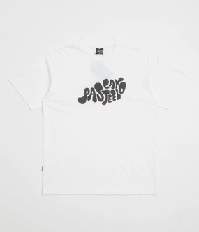 Comfortable Touch Anti Pill Surface Pasteelo Can Script T-Shirt - White