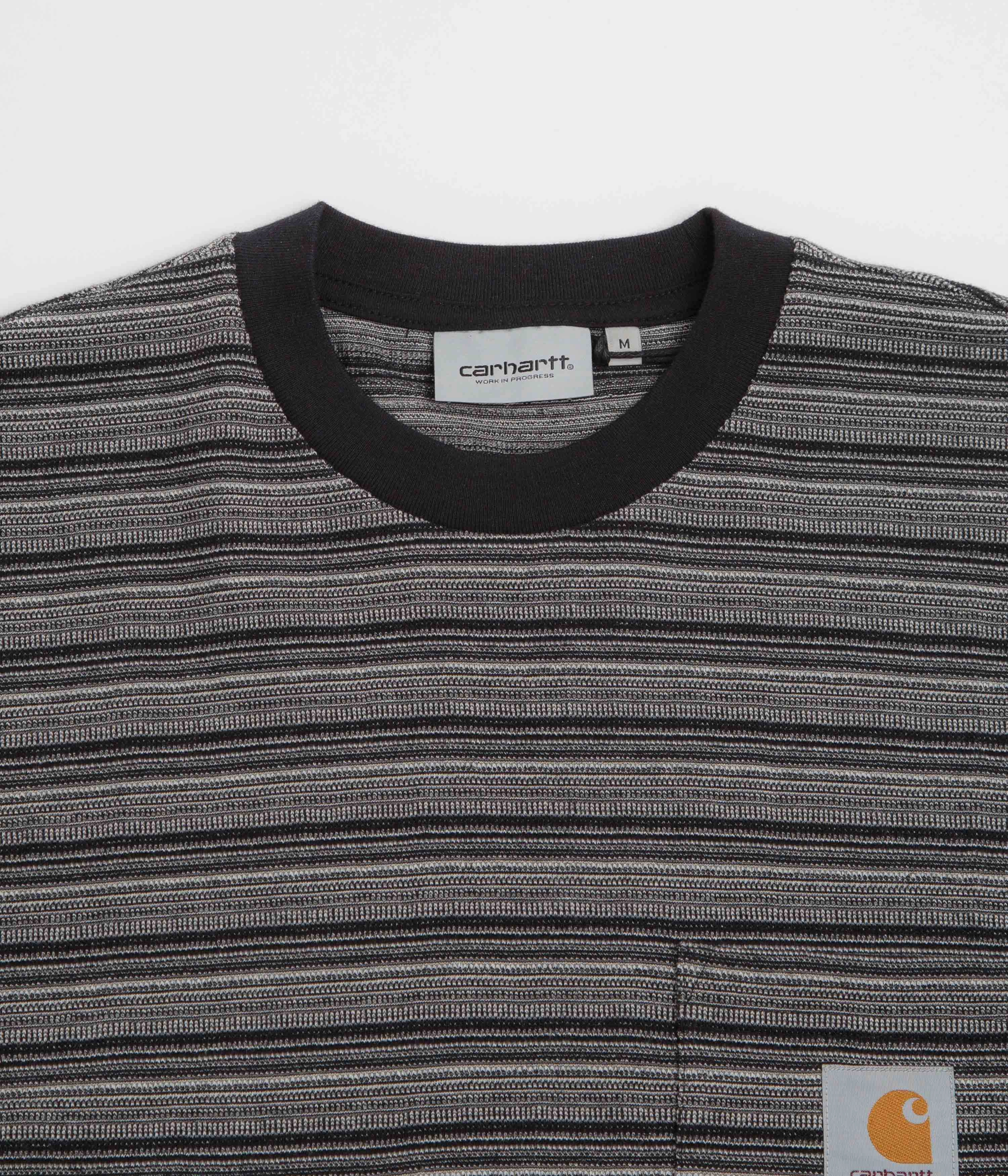 Carhartt Gellar Pocket T-Shirt - Gellar Stripe / Black Sleek Layer Chilly Comfort Wear