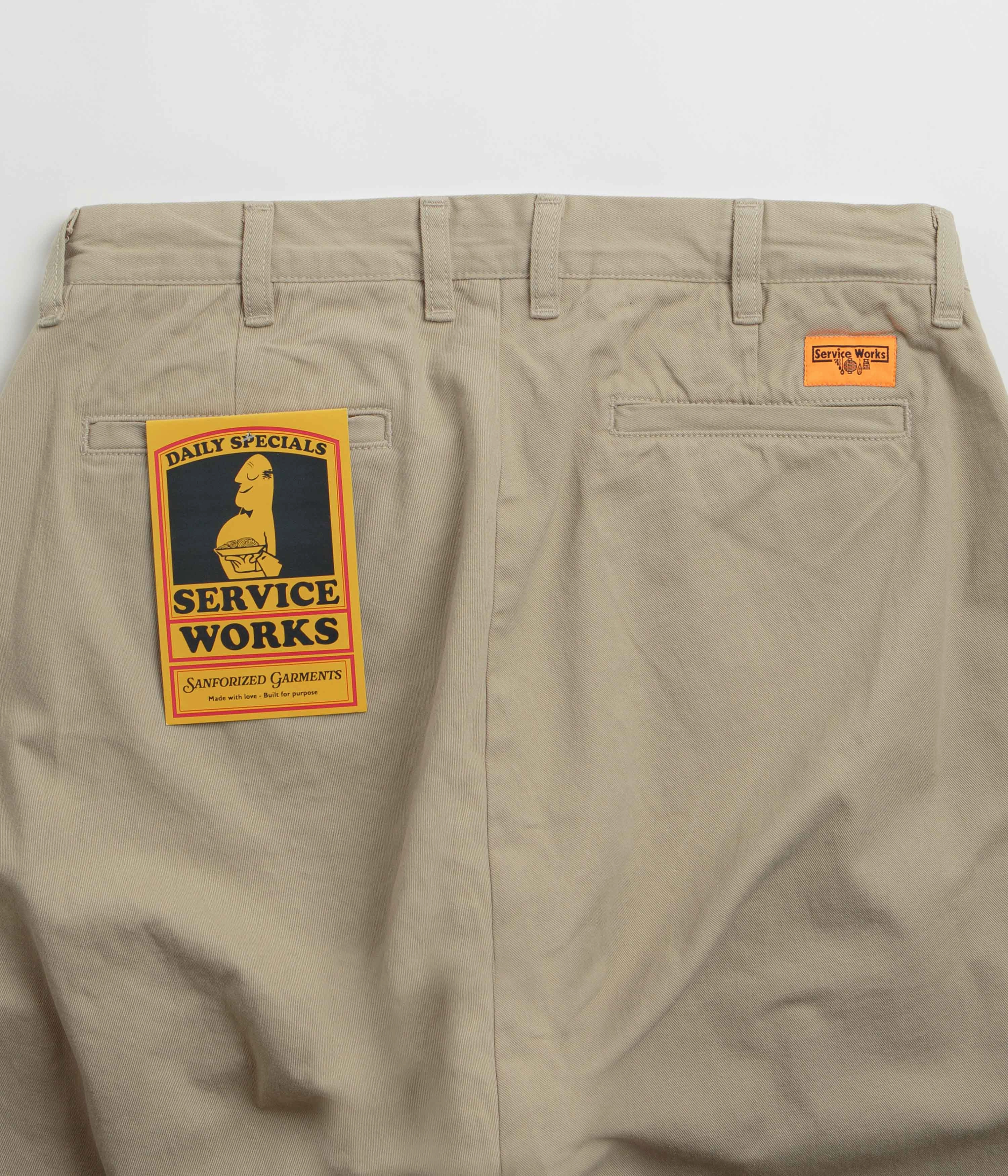 Chic Wear Service Works Drill Part Timer Pants - Khaki