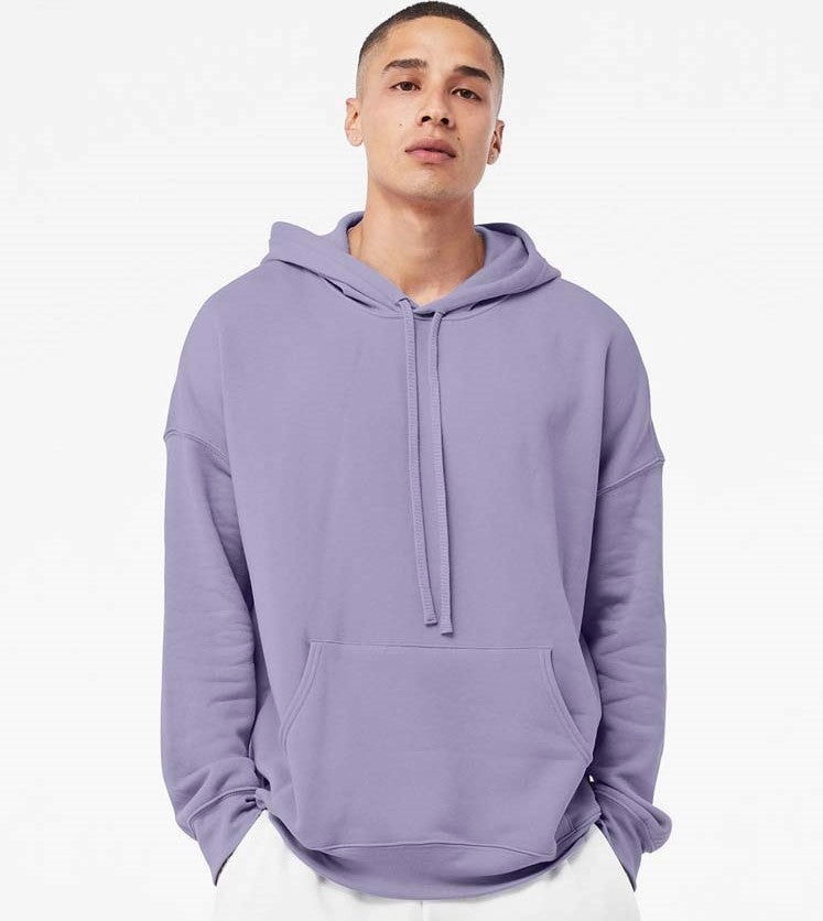 Drop Shoulder Hiking Appropriate Unisex Sponge Fleece Pullover Hoodie | ATHLETIC HEATHER