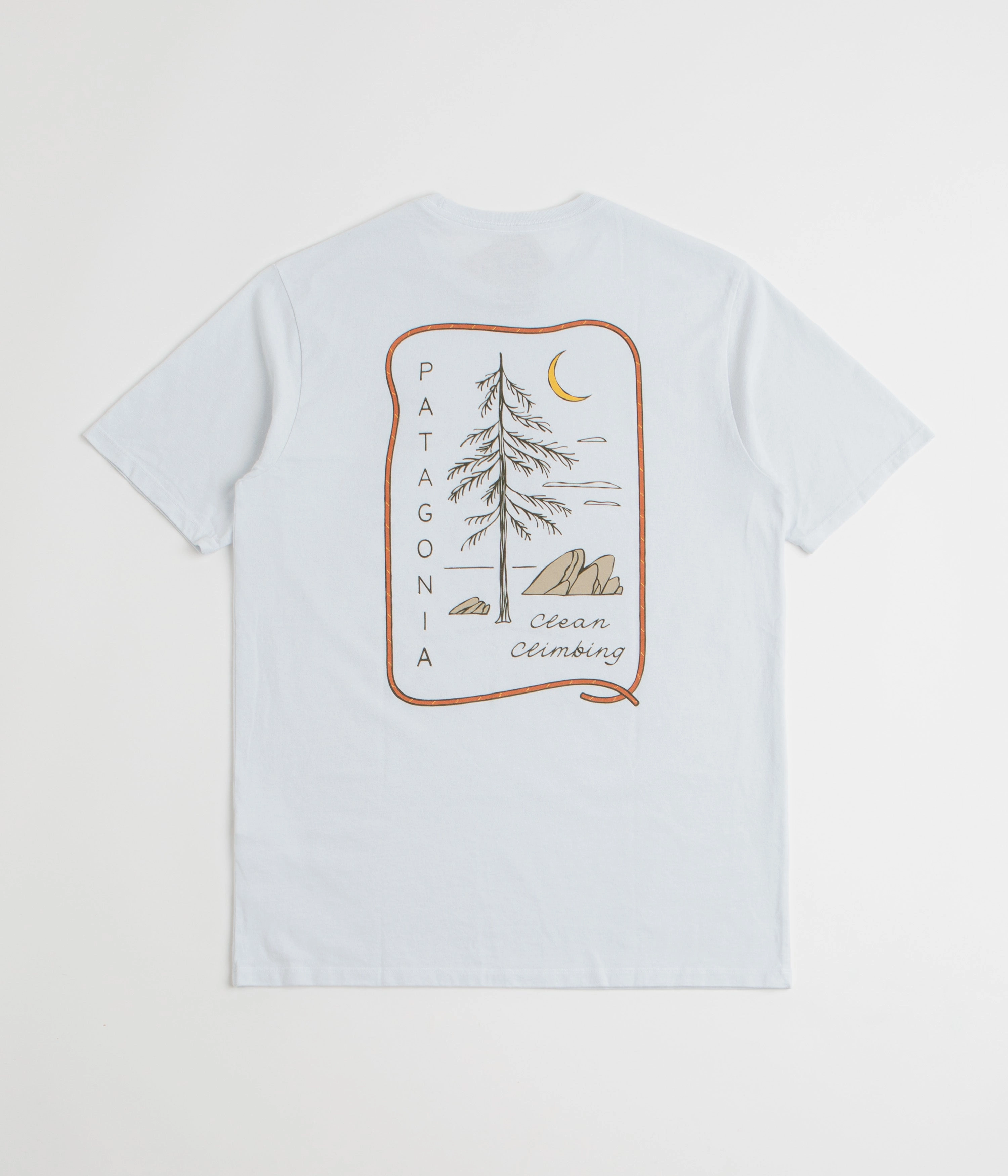 Patagonia Clean Climb Roots Responsibili-Tee T-Shirt - White Cozy Look Short Sleeve