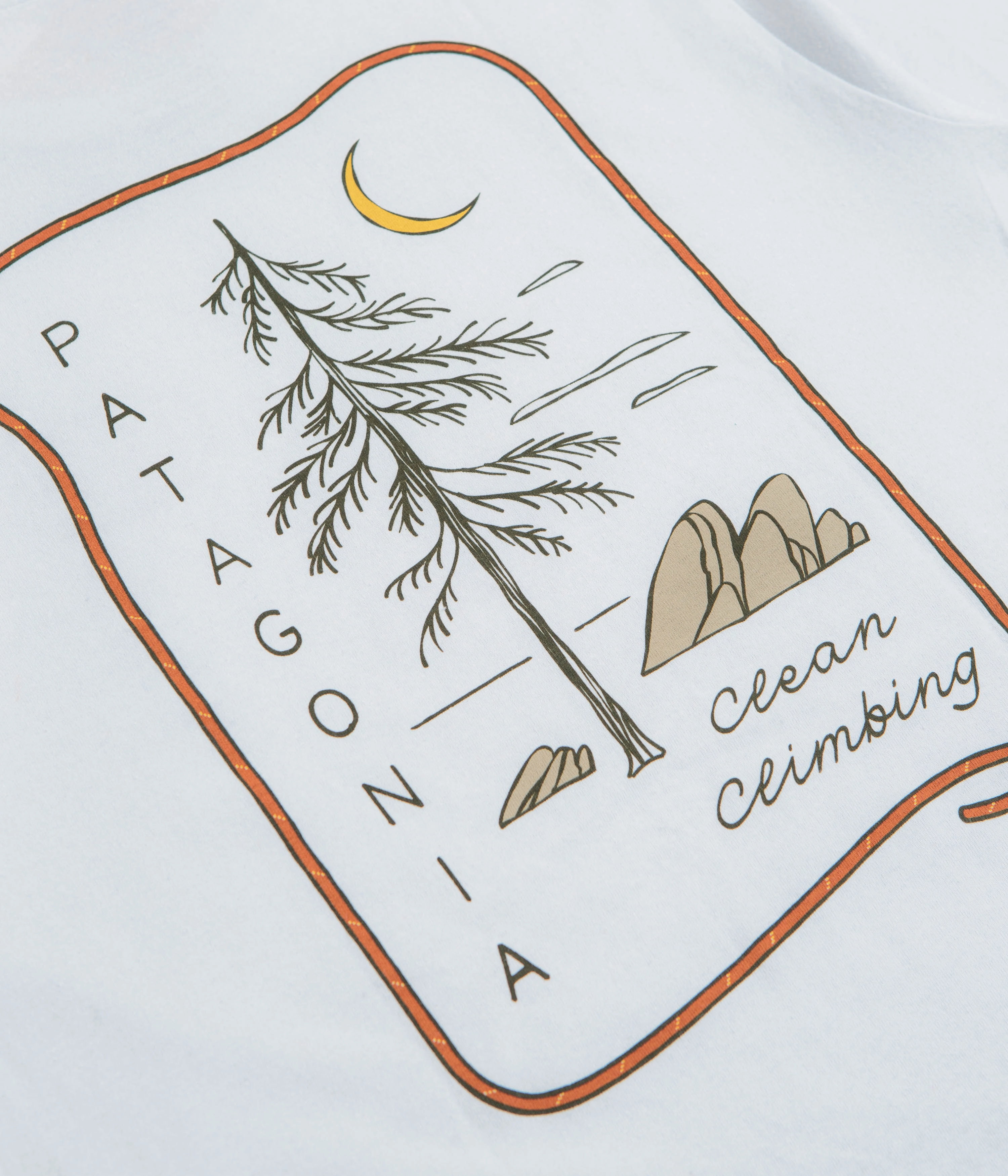 Easygoing Wear Patagonia Clean Climb Roots Responsibili-Tee T-Shirt - White
