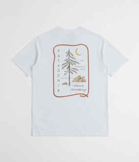 Patagonia Clean Climb Roots Responsibili-Tee T-Shirt - White Cozy Look Short Sleeve