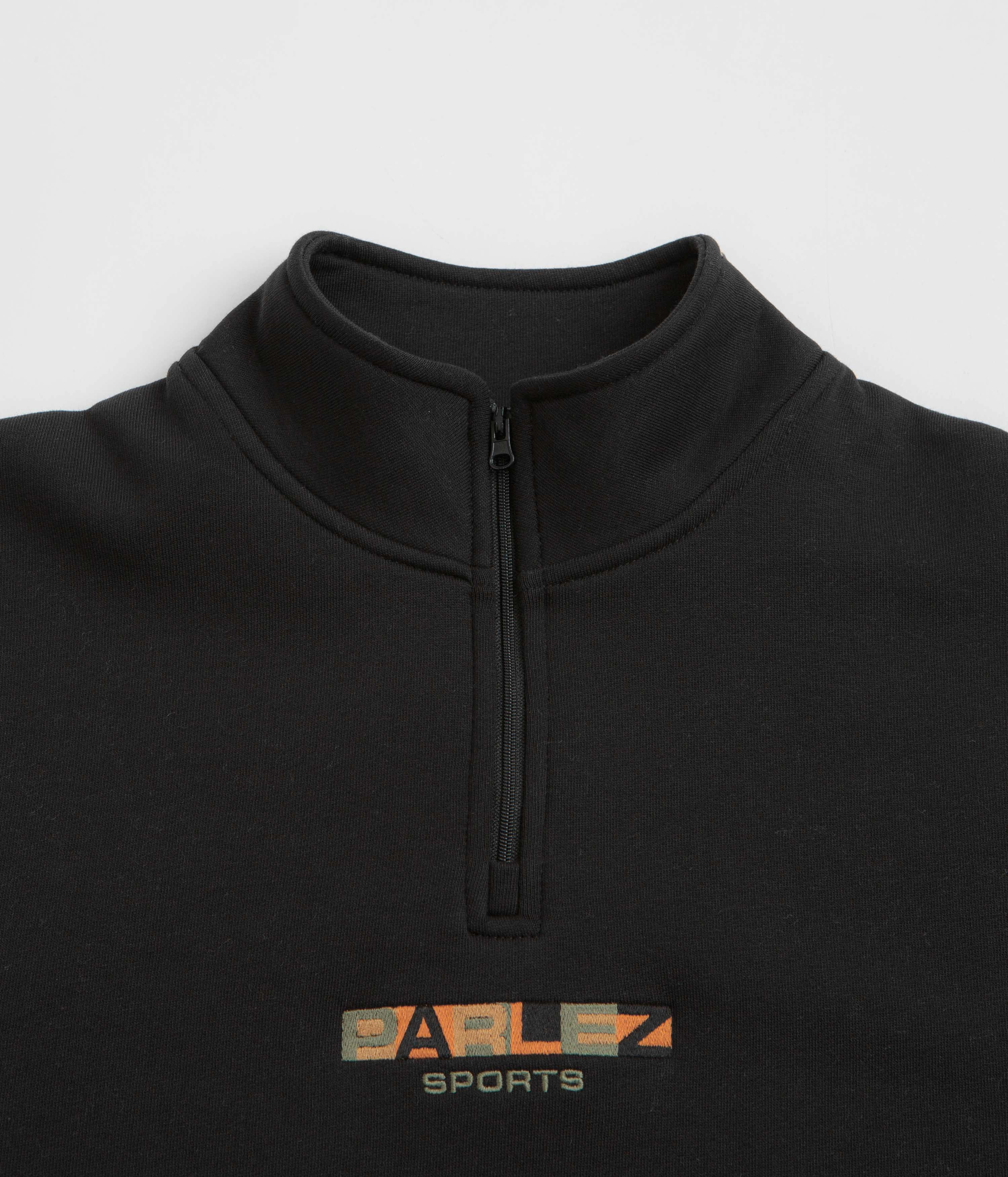 Parlez Ora 1/4 Zip Sweatshirt - Black Fashion Comfort Comfy Design