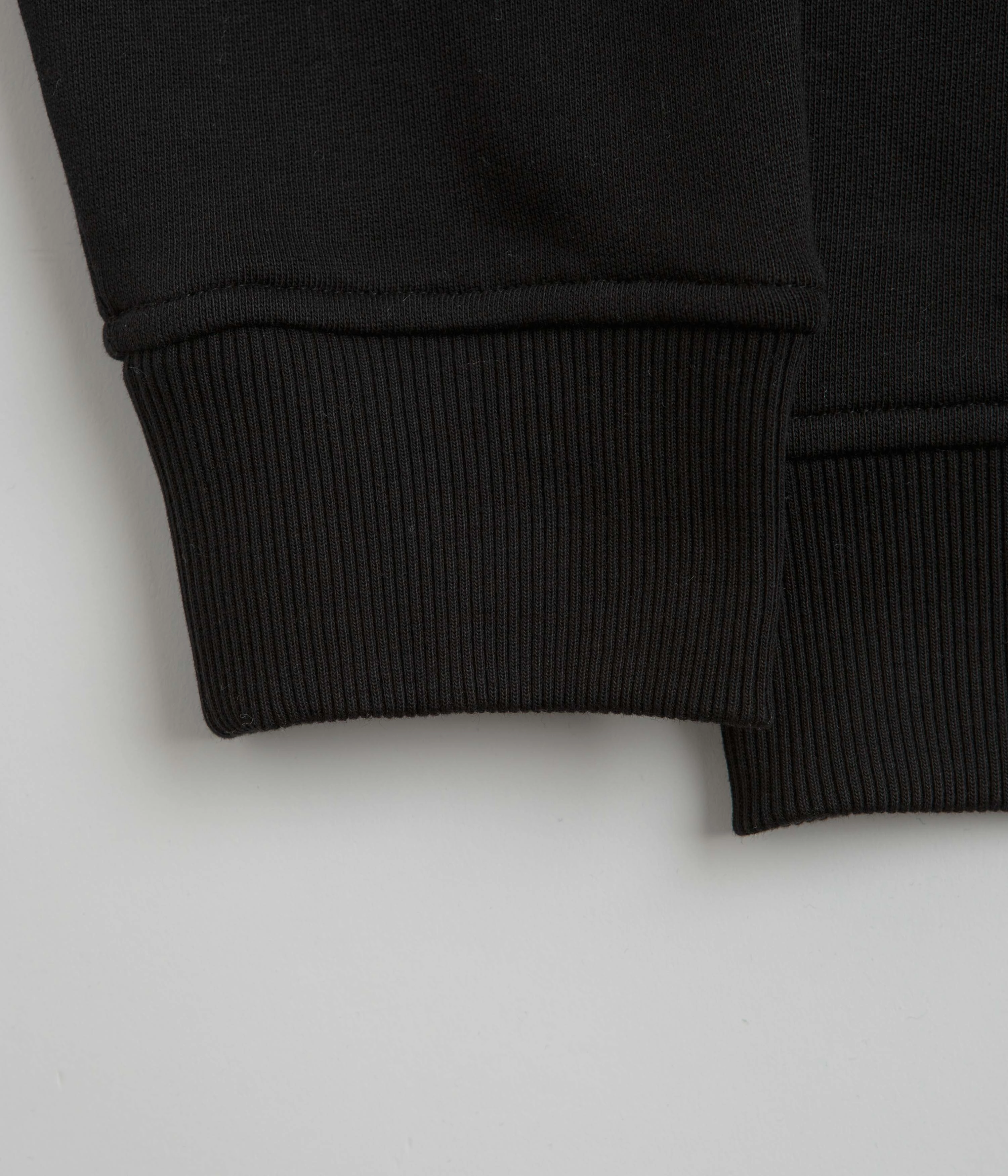 Parlez Ora 1/4 Zip Sweatshirt - Black All Day Wear durability test