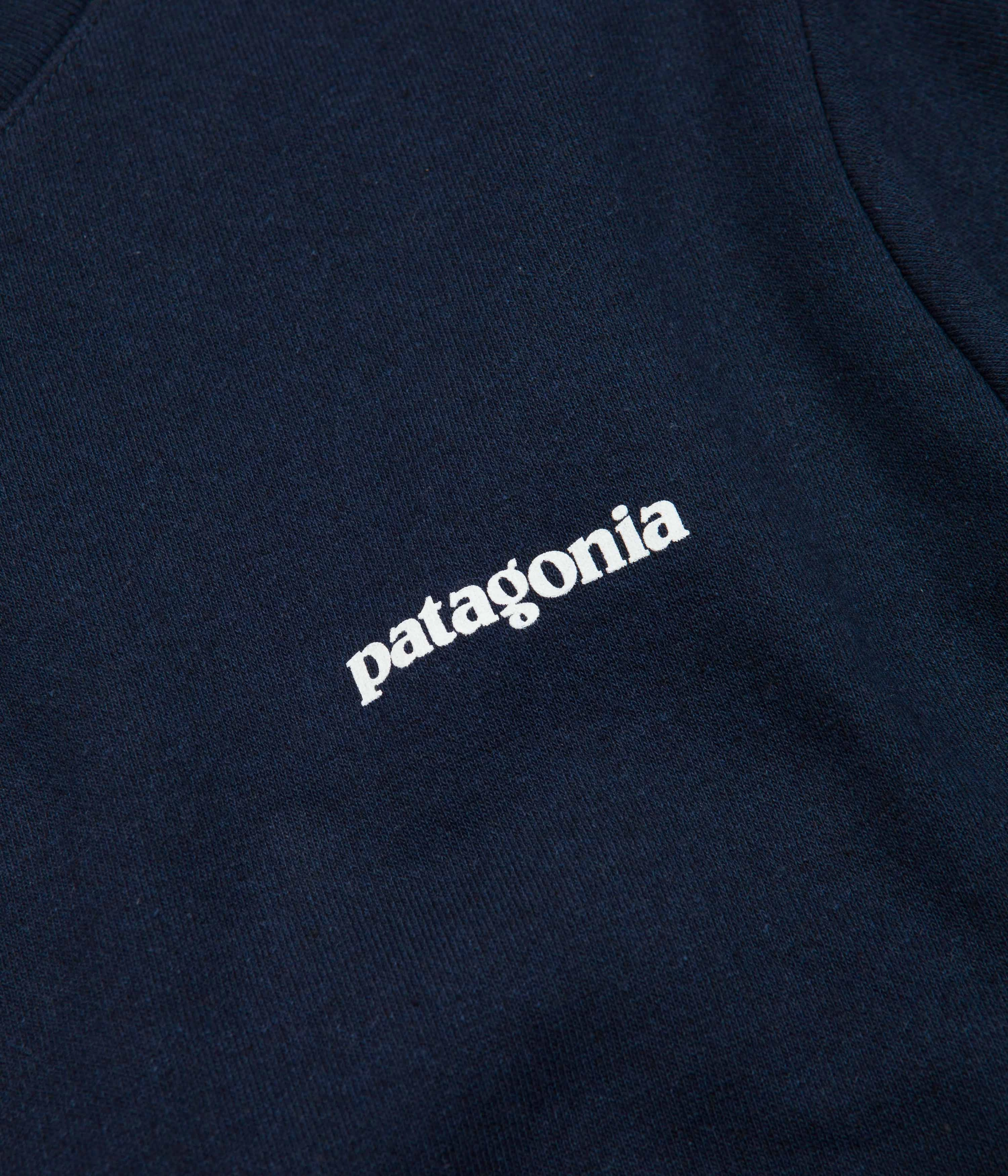 Patagonia Fitz Roy Icon Uprisal Crewneck Sweatshirt - New Navy Cozy Hoodie