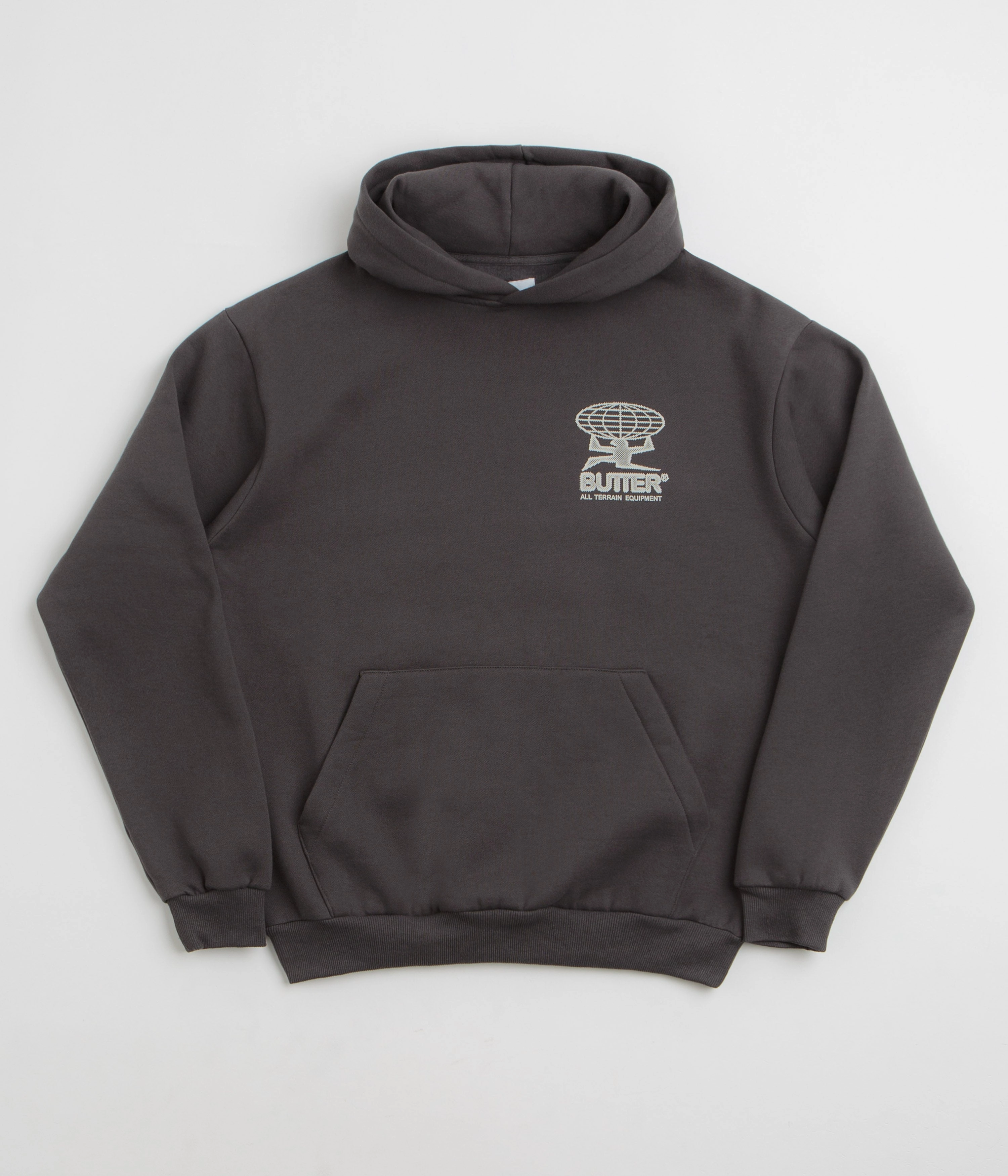 Butter Goods Terrain Hoodie - Washed Black Formal Casual Mobility