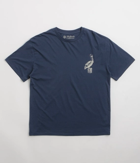 Mollusk New Pelican T-Shirt - Navy Indigo MinimalistDesign