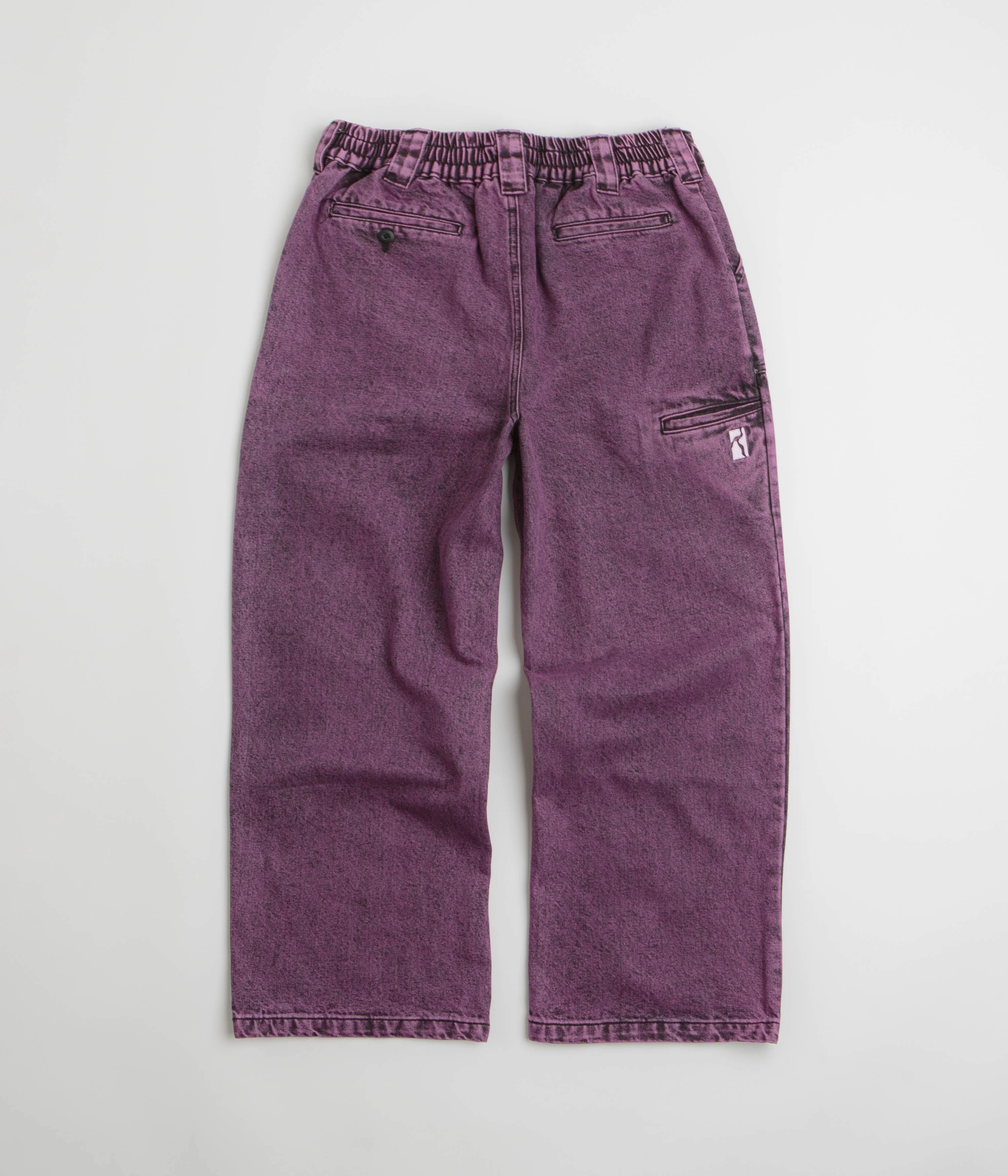 Poetic Collective Painter Pants - Purple Acid Wash Denim MultiPocketSystem Streetwear vibe