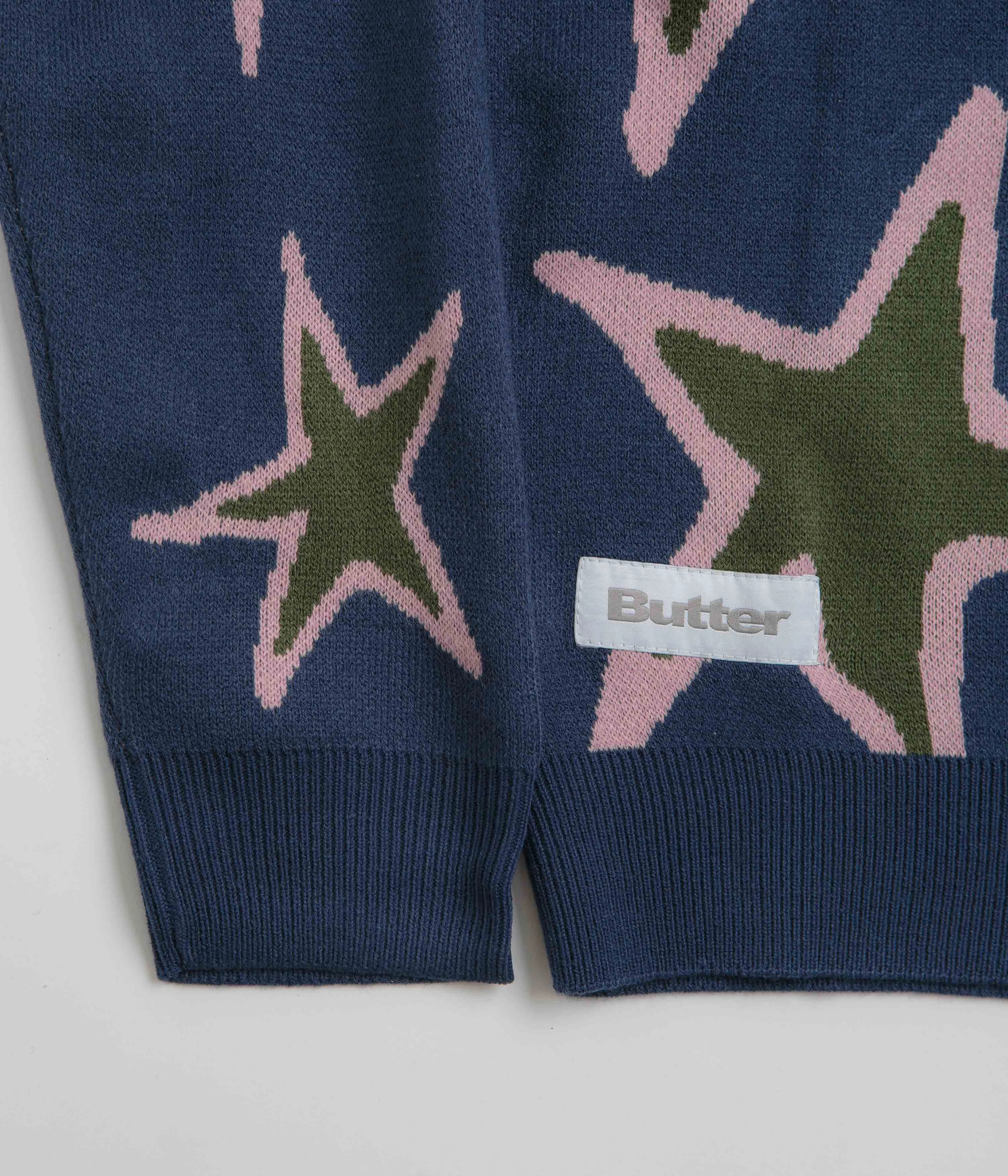 Graduation wear Butter Goods Star Polo Knit Sweatshirt - Prussian