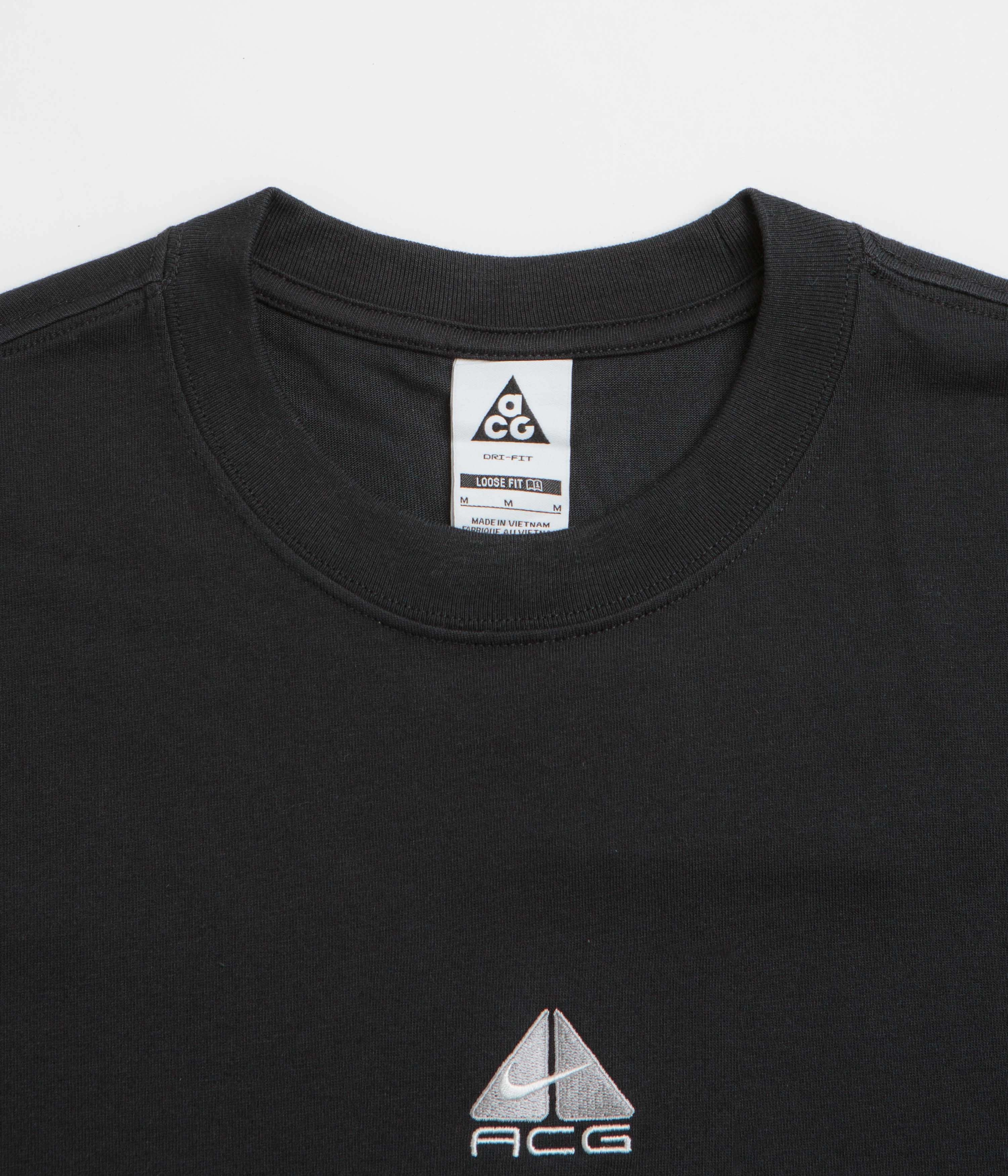 Nike ACG Lungs T-Shirt - Black / Light Smoke Grey / Summit White Chic Look Lightweight Wear