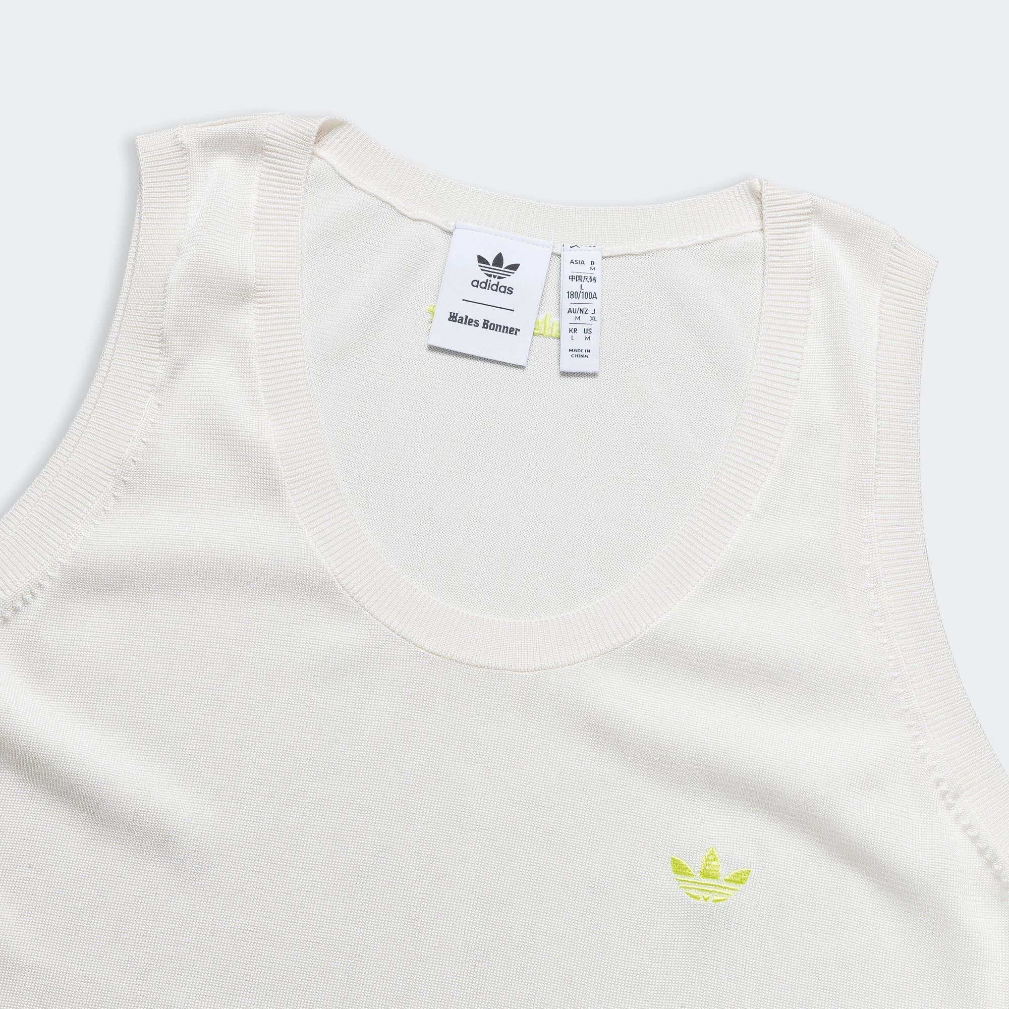 Adult Wear Light Comfort Knit Vest x Wales Bonner - Core White/Frozen Yellow