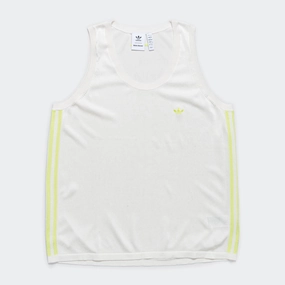 Recycled Polyester Blend Knit Vest x Wales Bonner - Core White/Frozen Yellow