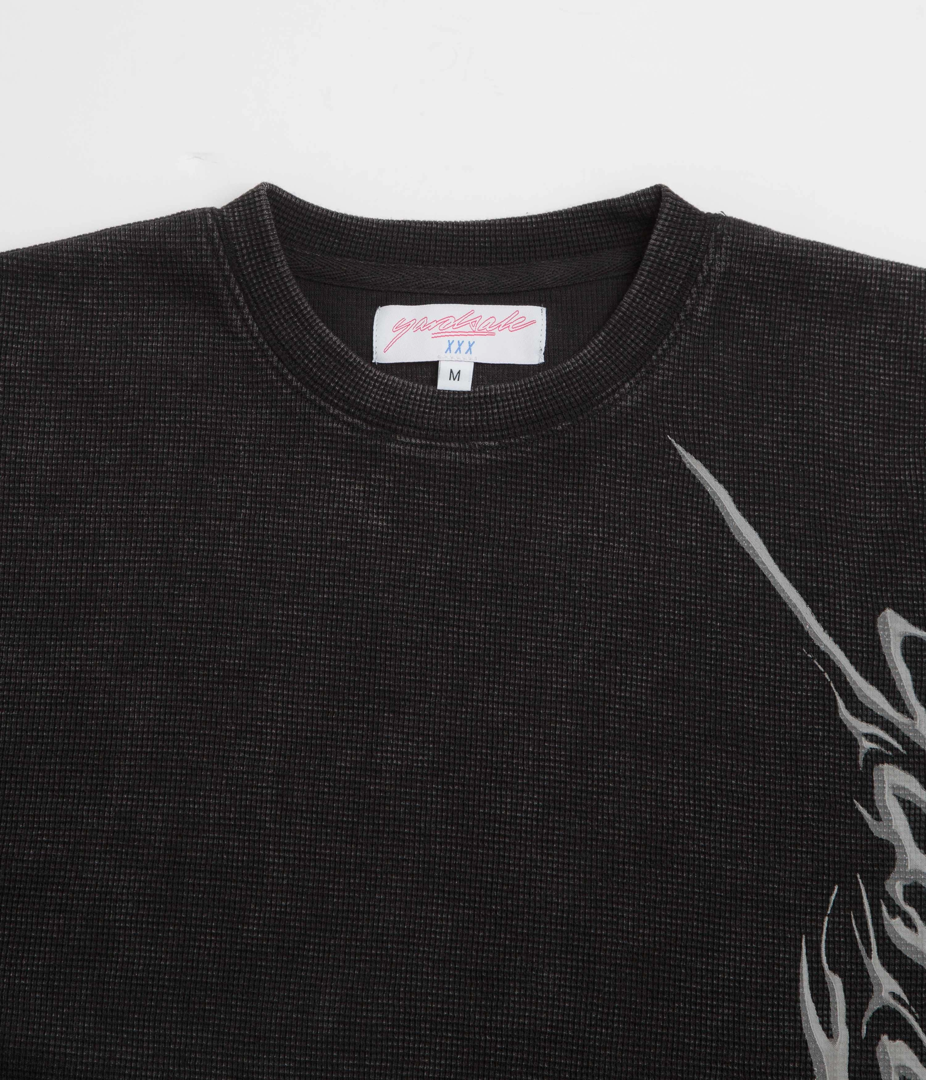 Colorfast Dye Ultra Soft Texture Yardsale Highlights T-Shirt - Black