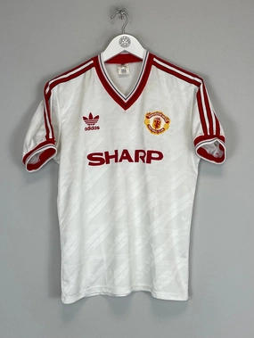 1988/90 MANCHESTER UNITED AWAY SHIRT (L) ADIDAS Layered Thermal Protection UV Protection