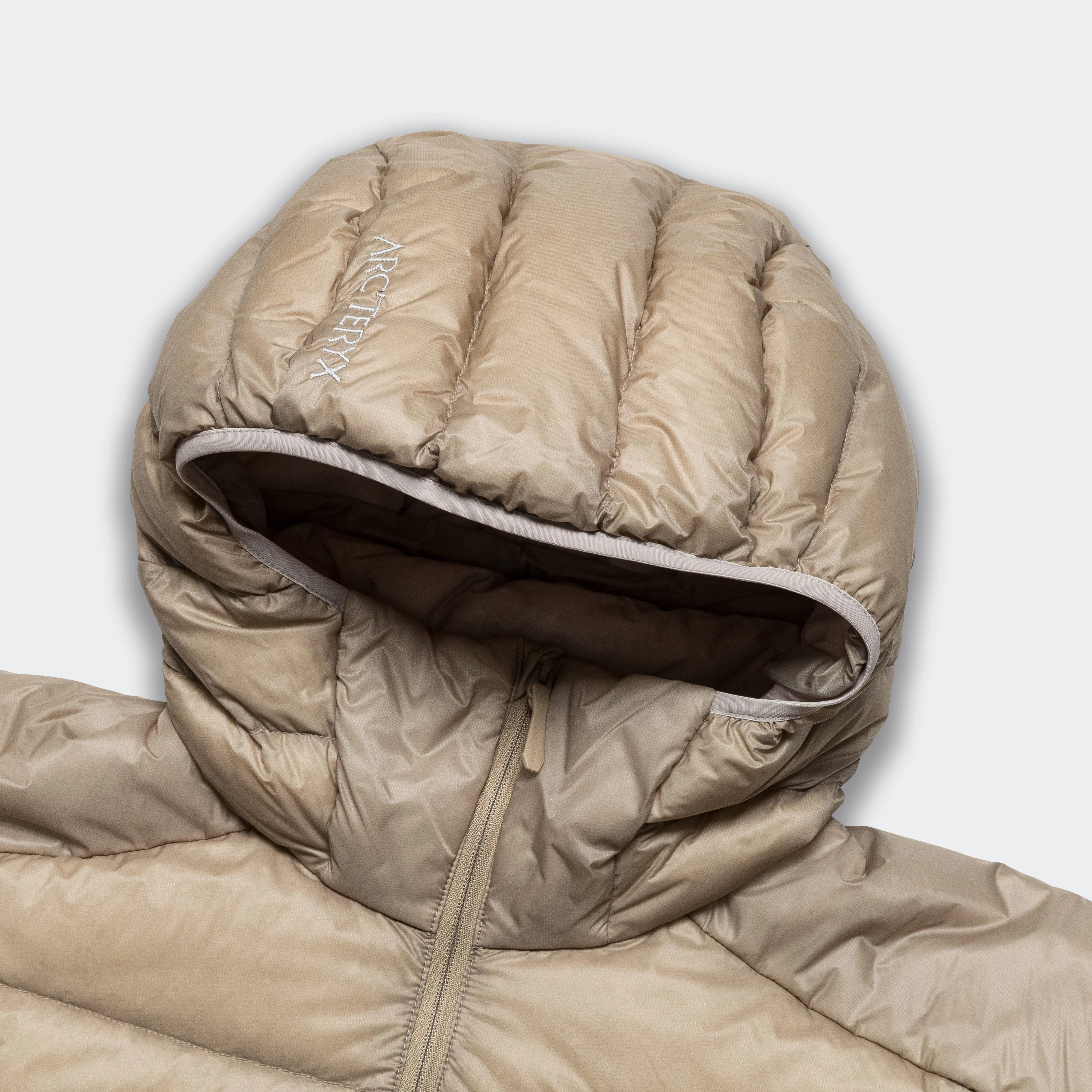 Cerium Hoody - Smoke Bluff/Warm Stone Adjustable drawstring