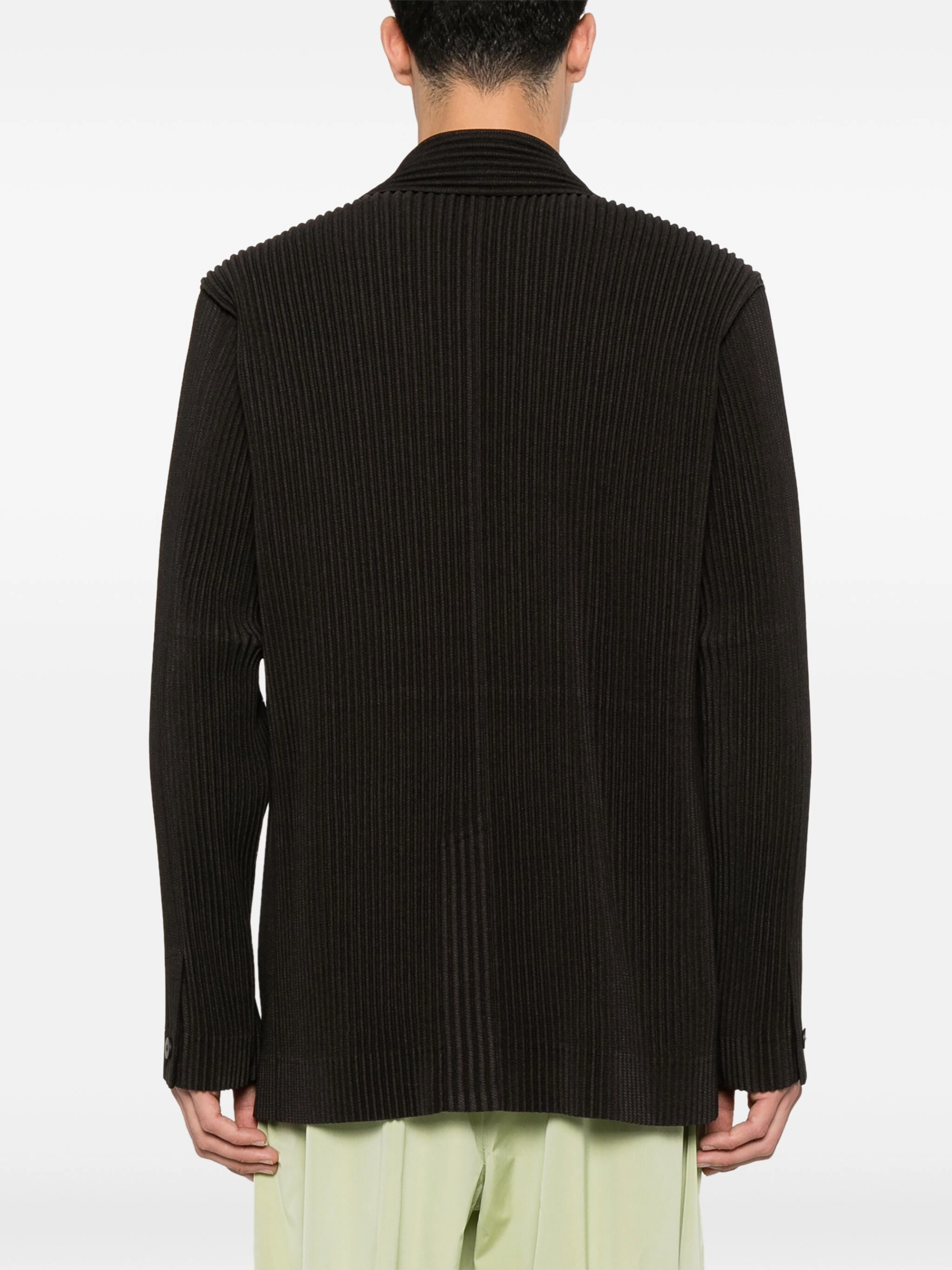 Kersey Pleats Jacket - Brown Indoor Use