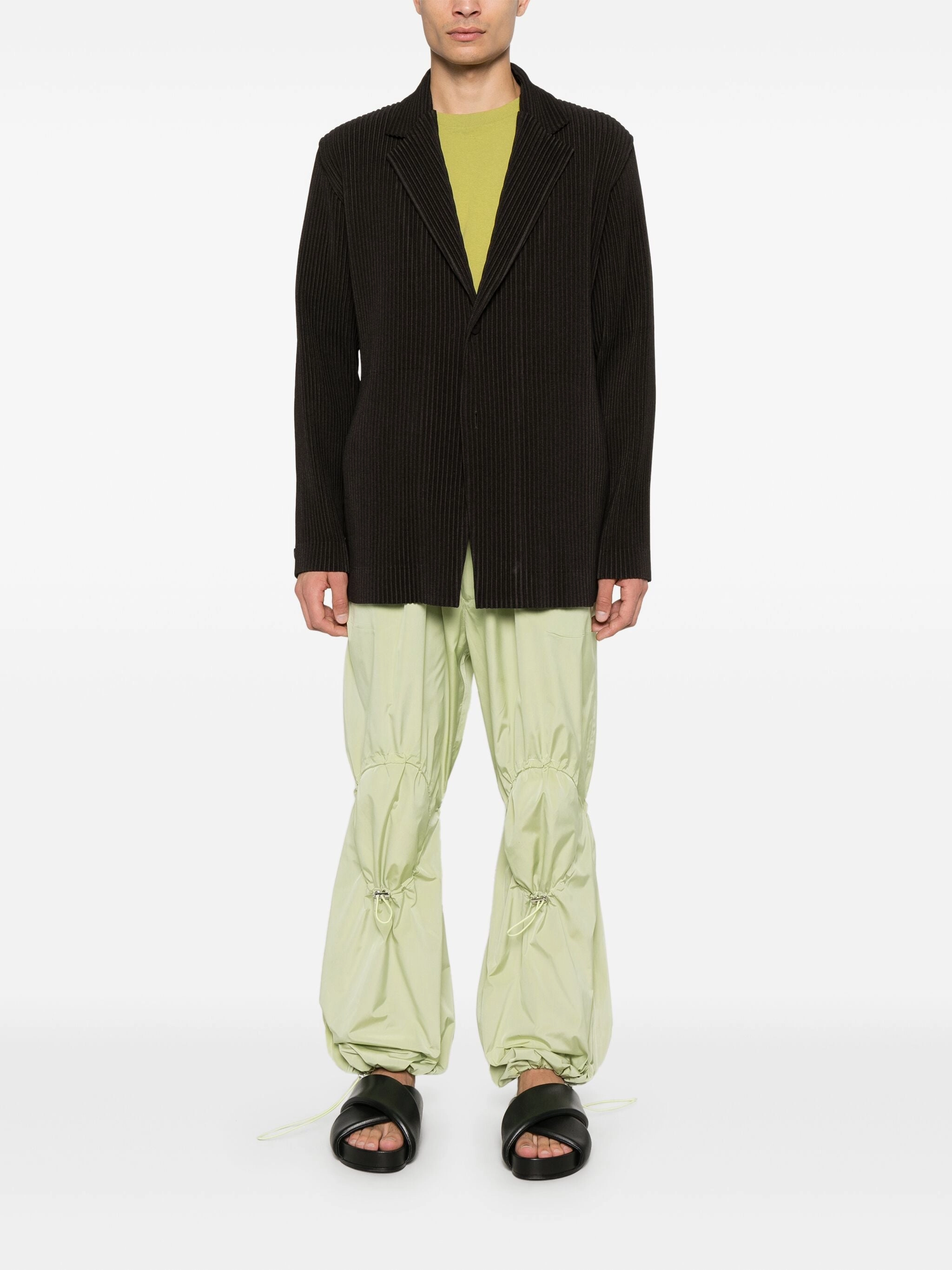 Kersey Pleats Jacket - Brown Forget