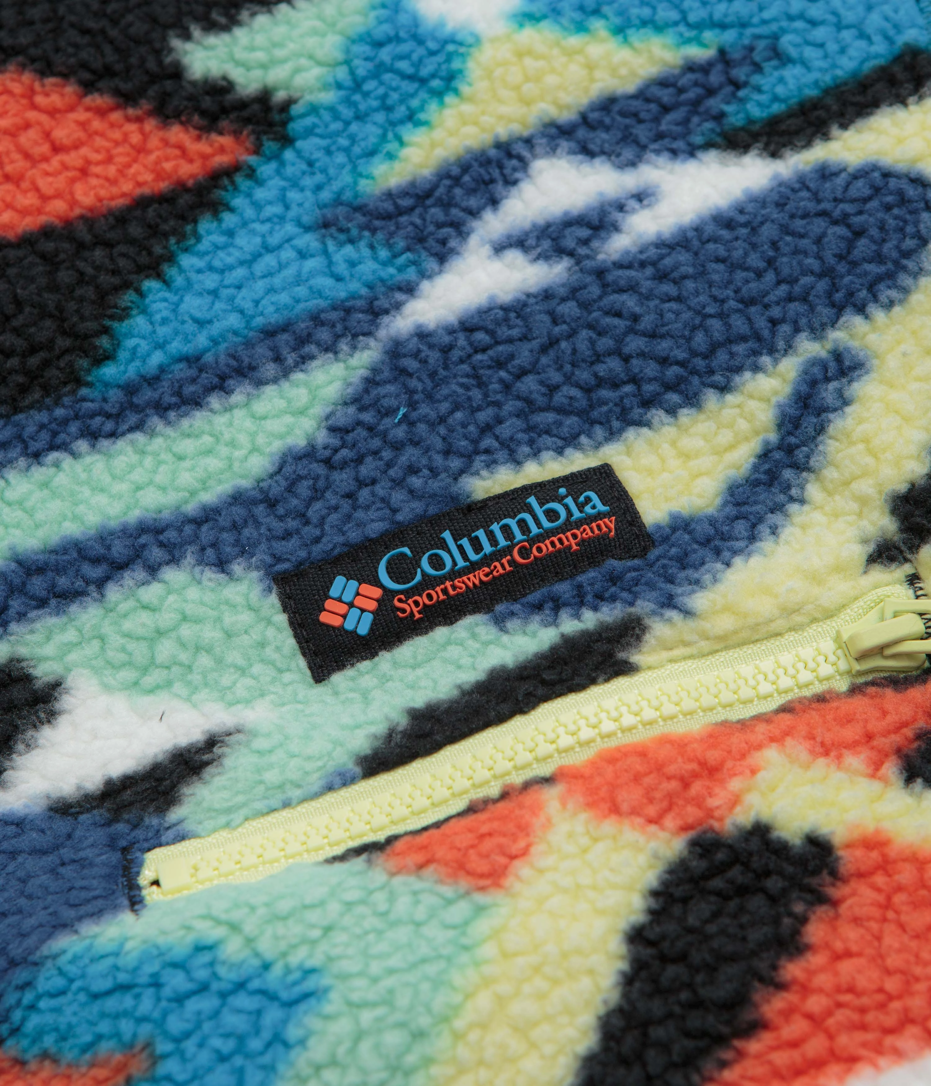 Timeless Design Cozy Outfit Columbia Helvetia II Printed Half Snap Fleece - Compass Blue / Reflections