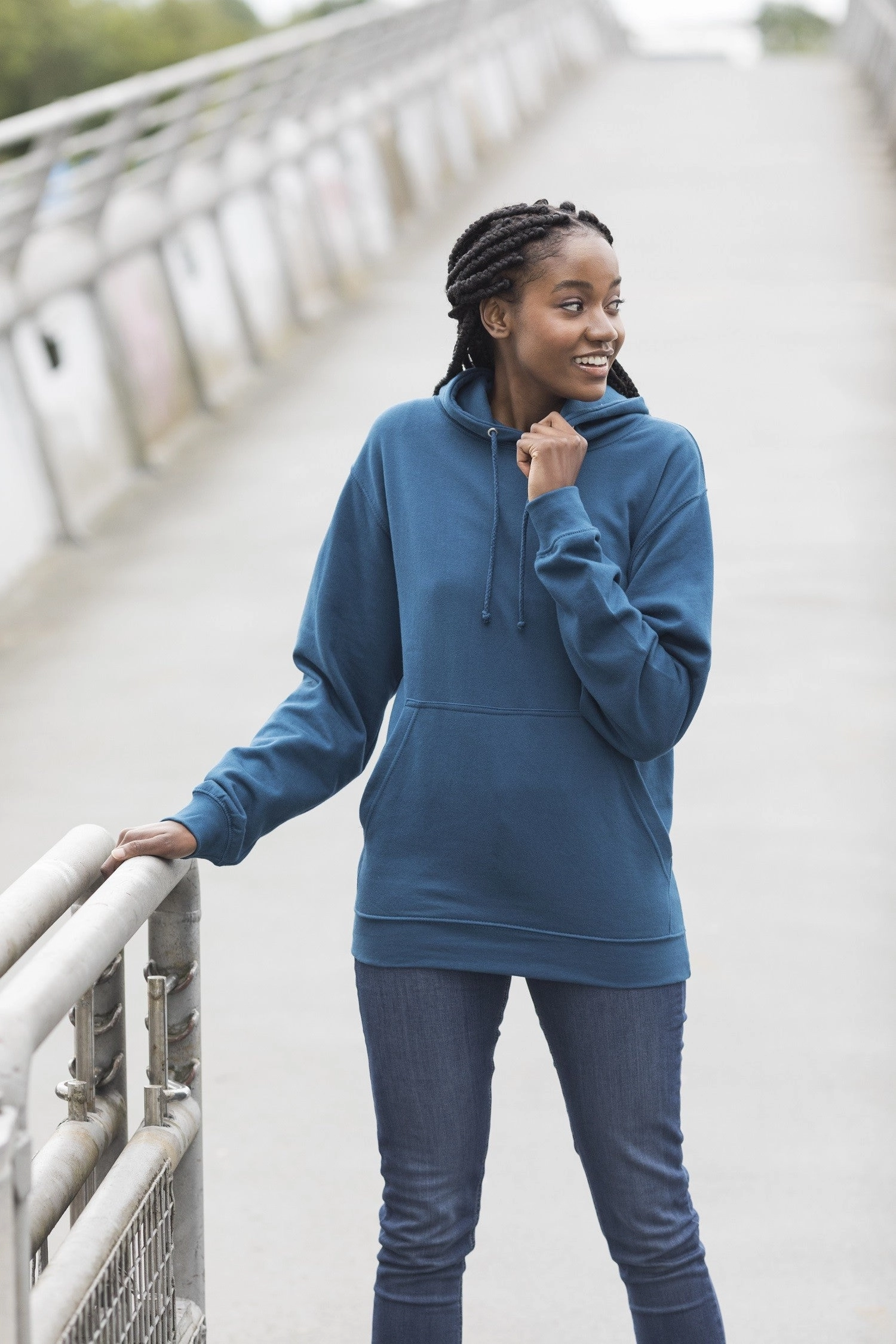College Hoodie | AIRFORCE BLUE Skating wear