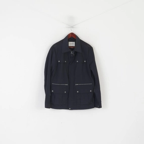 Geox Respira Men 50 40 M Jacket Navy Classic Breathes Lightweight Zip Up Top kids' Flexible Cuff