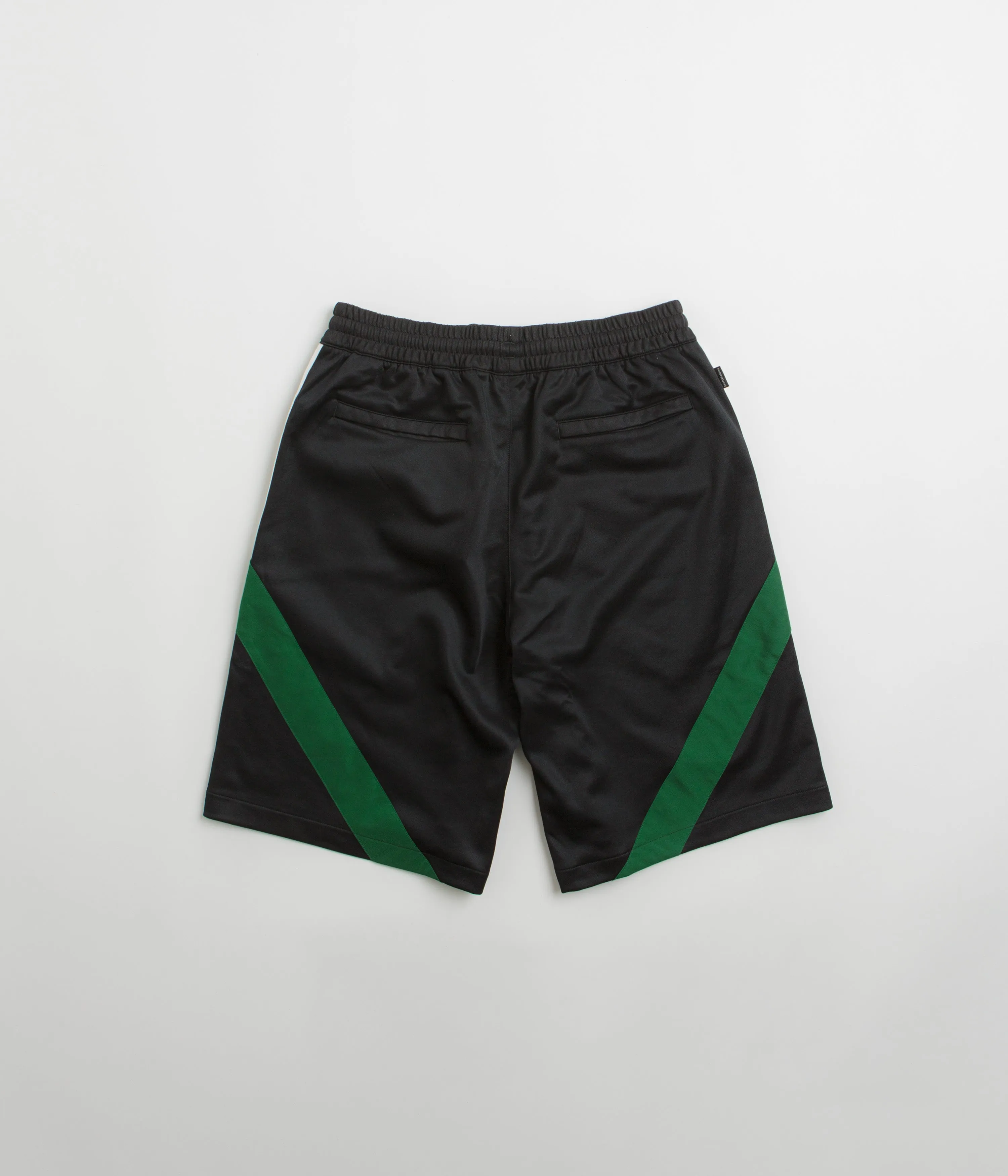 Adidas Skateboarding Football Shorts - Black / Dark Green / White hip look Easy Movement Fit