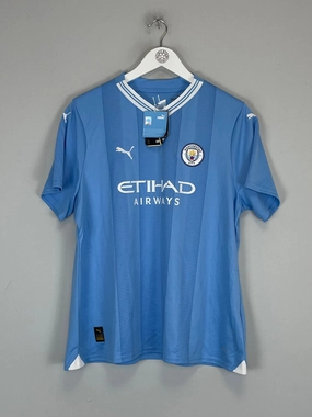 Non Chafing Neckline Reflective Safety Details 2023/24 MANCHESTER CITY *BNWT* HOME SHIRT (XL) PUMA