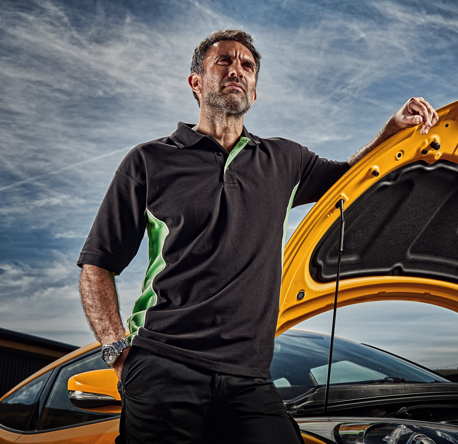 Sophisticated Comfort Silverswift Polo Shirt | BLACK/RED